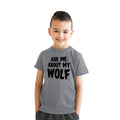 Ask Me About My Werewolf Flip Youth T Shirt