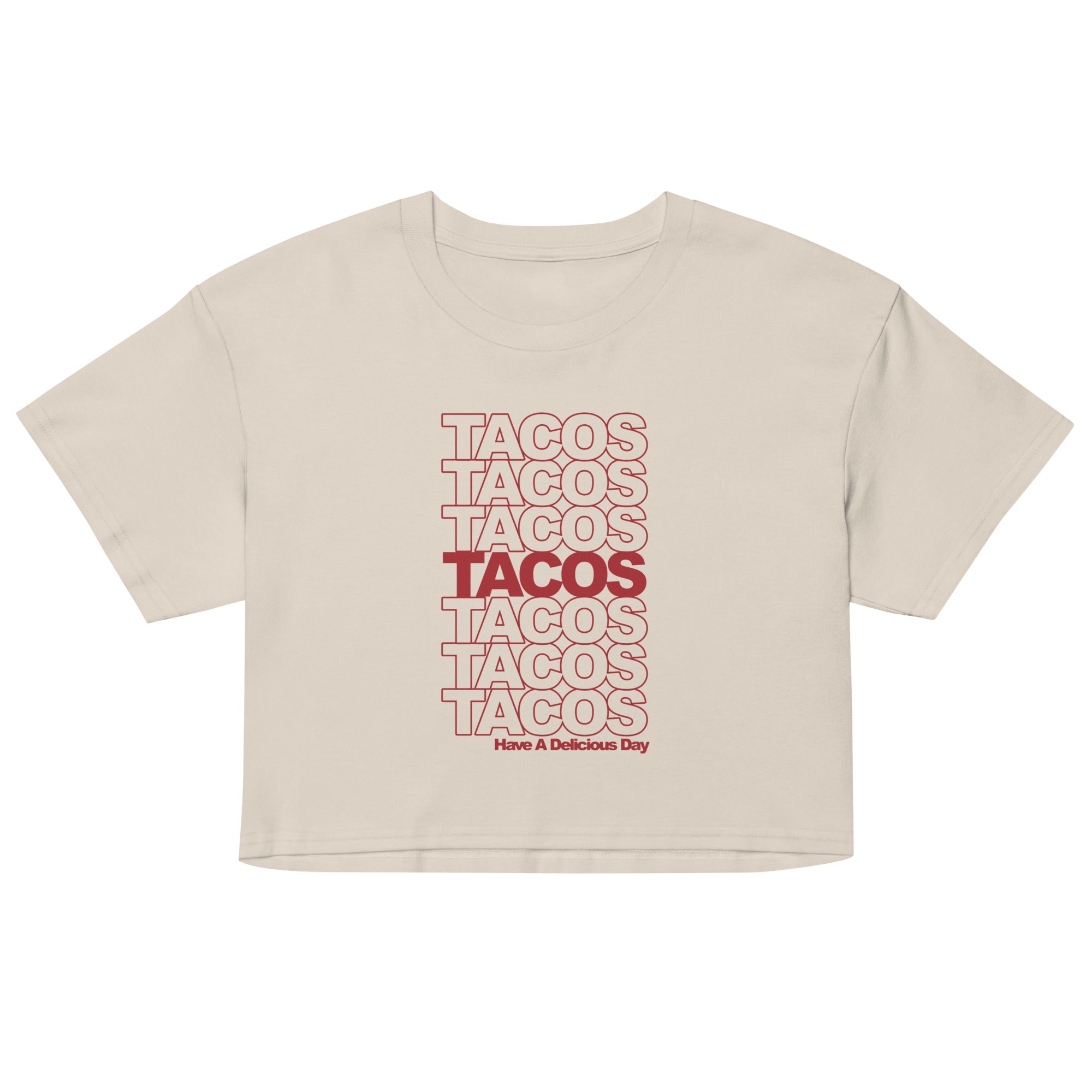Tacos Tacos Tacos Women's Crop Tee