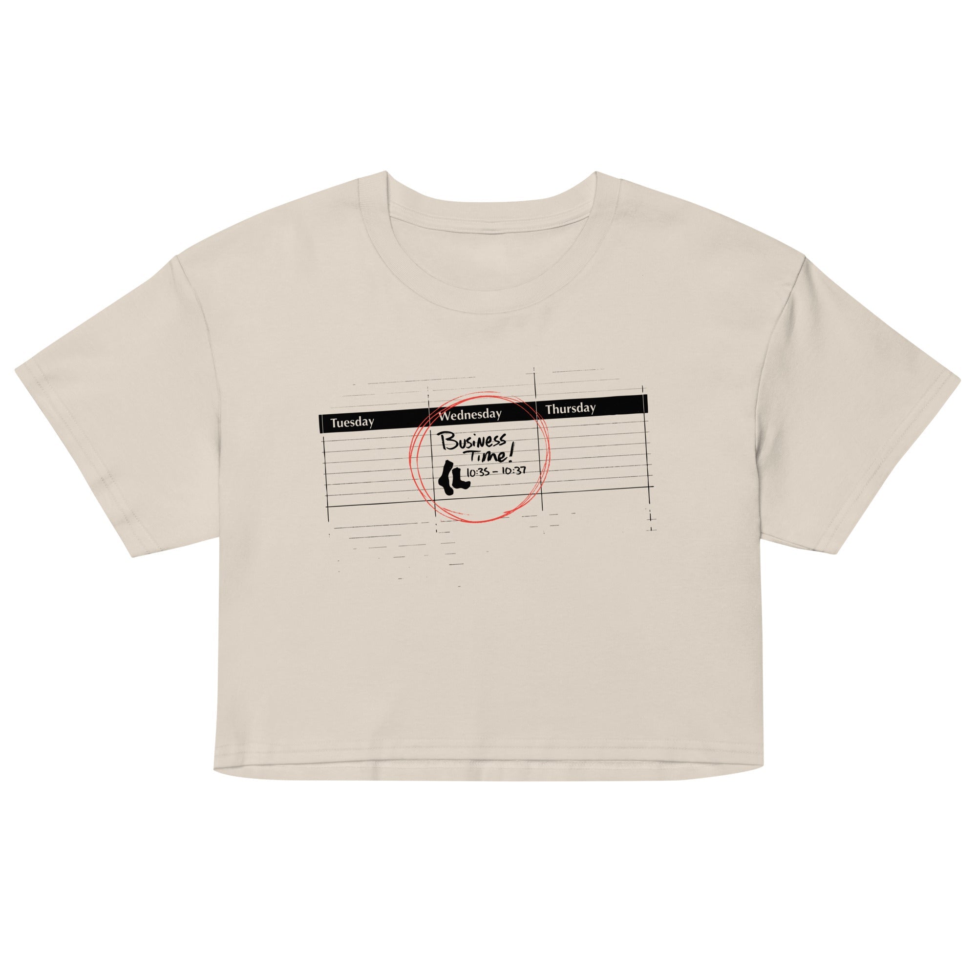 It's Business Time Women's Crop Tee