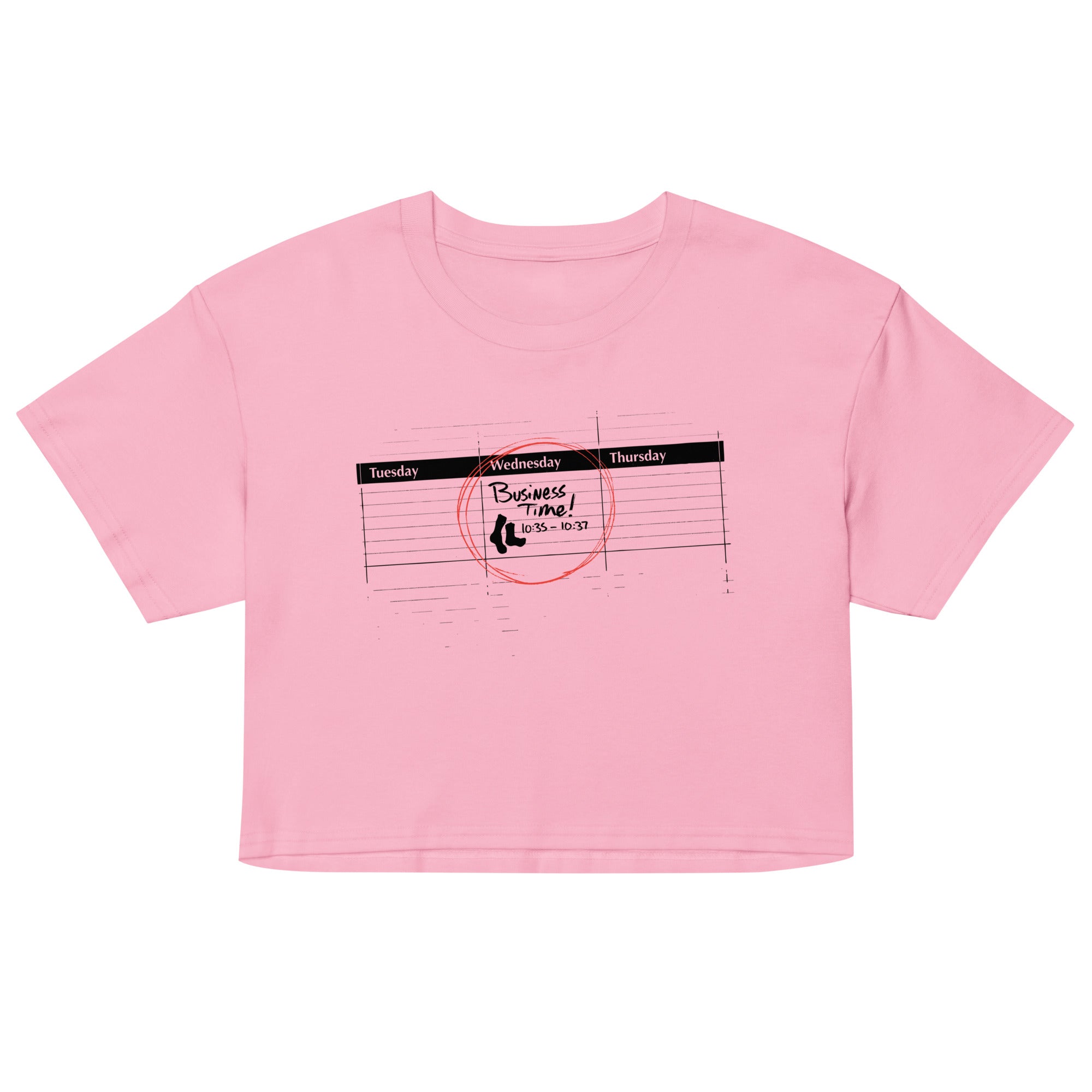 It's Business Time Women's Crop Tee