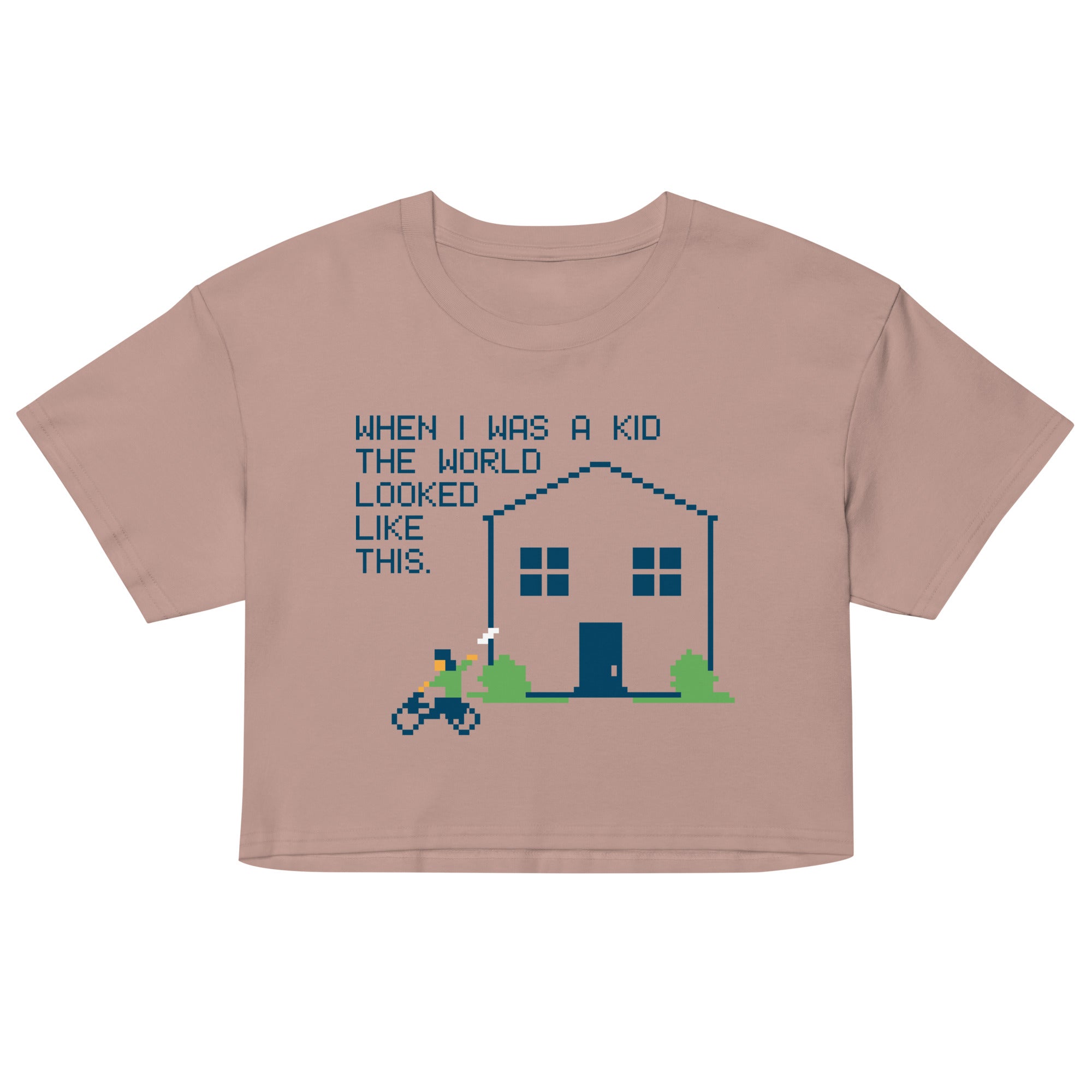 When I Was A Kid The World Women's Crop Tee