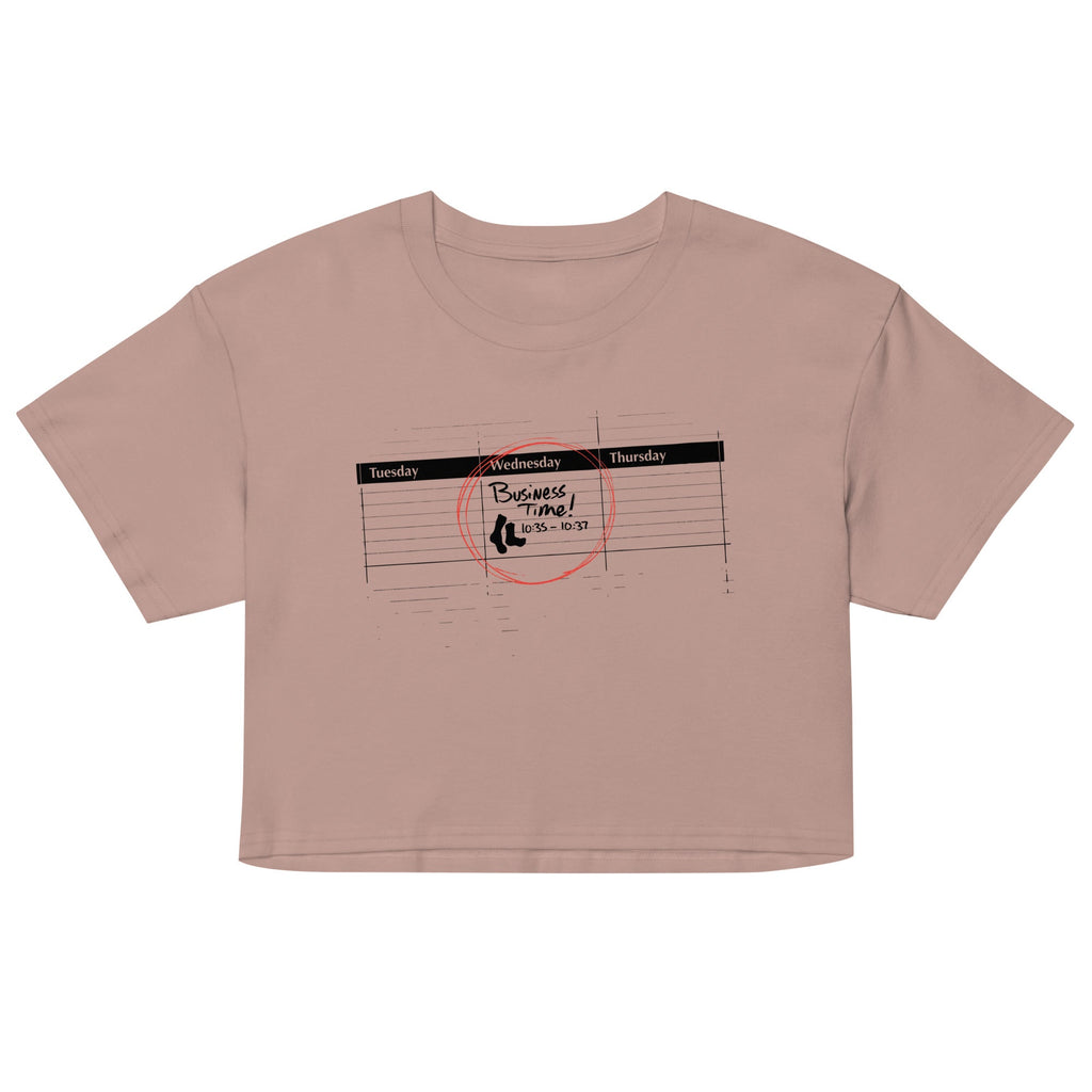 It's Business Time Women's Crop Tee
