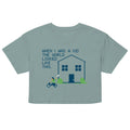 When I Was A Kid The World Women's Crop Tee