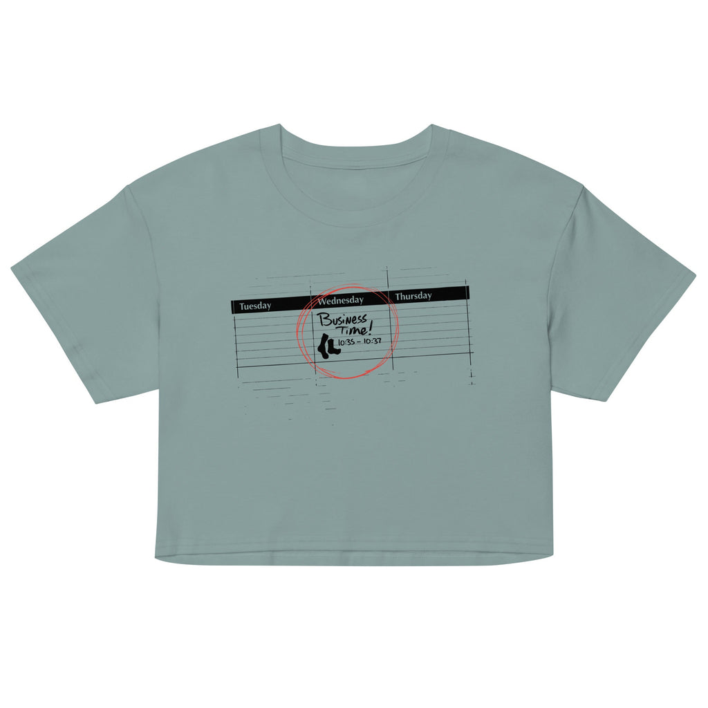 It's Business Time Women's Crop Tee