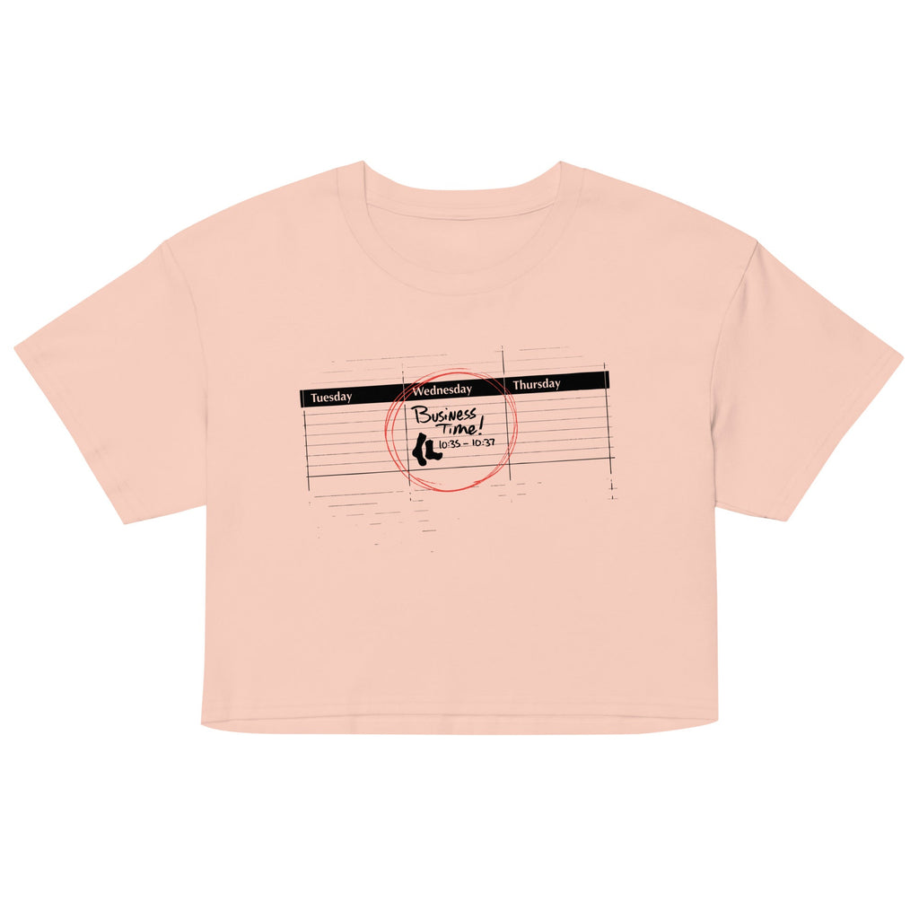 It's Business Time Women's Crop Tee