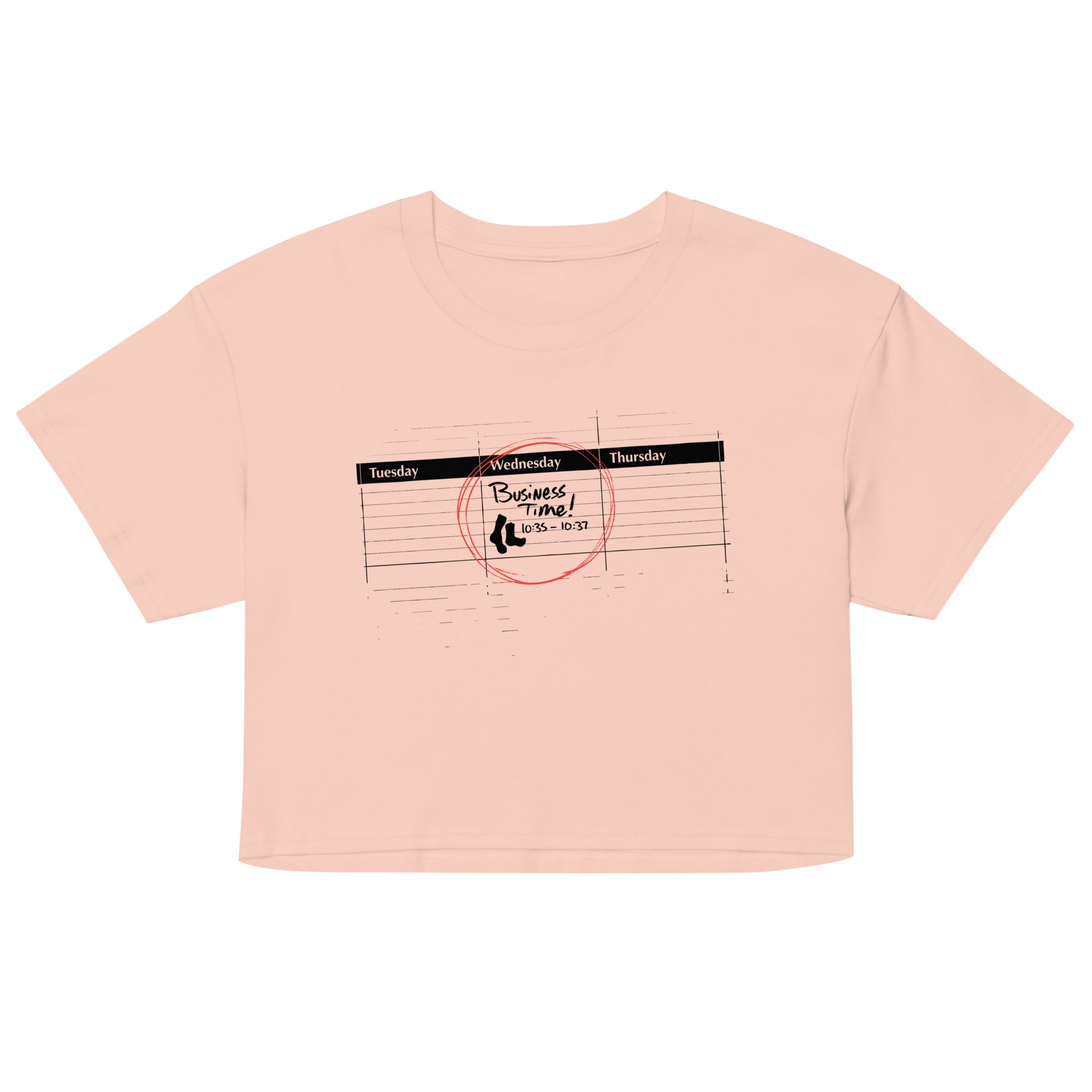 It's Business Time Women's Crop Tee