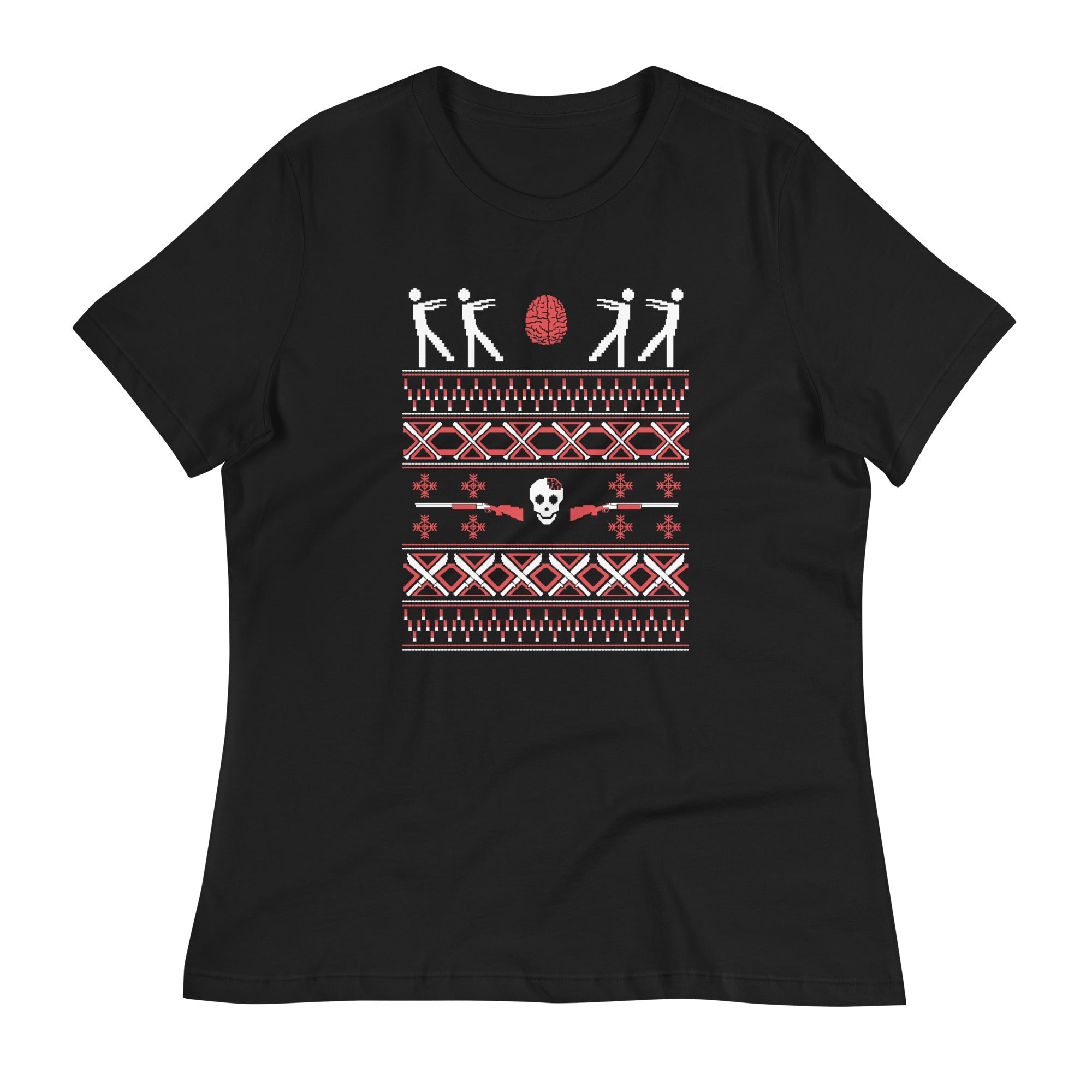 Zombie Christmas Sweater Women's Signature Tee