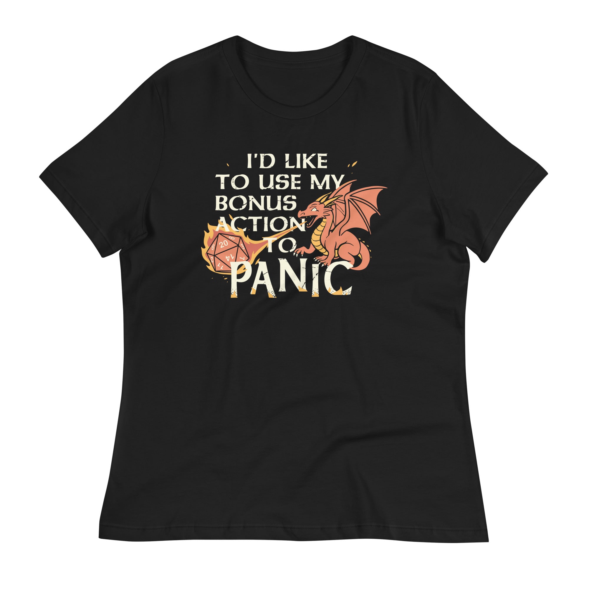 I'd Like To Use My Bonus Action To Panic Women's Signature Tee