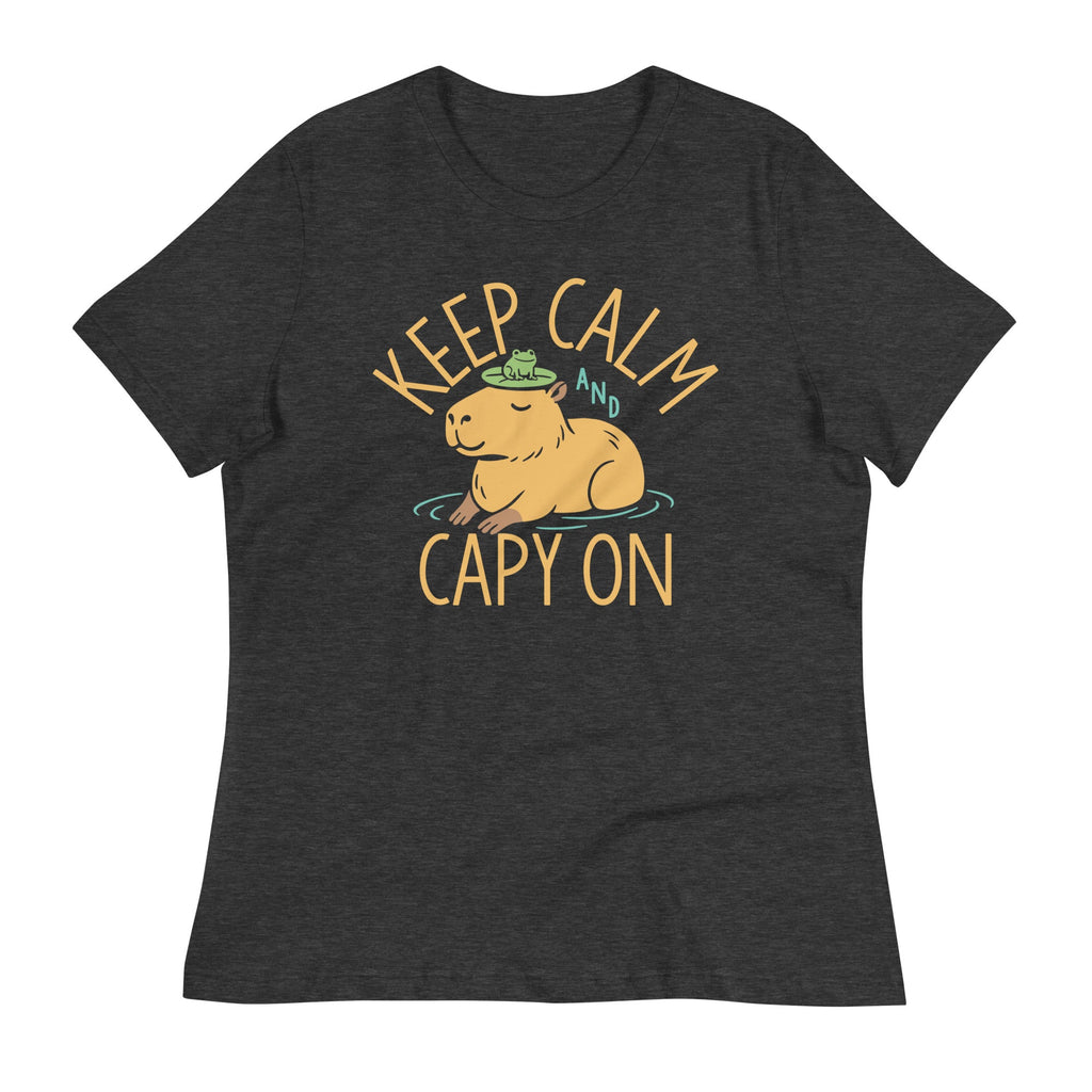 Keep Calm And Capy On Women's Signature Tee