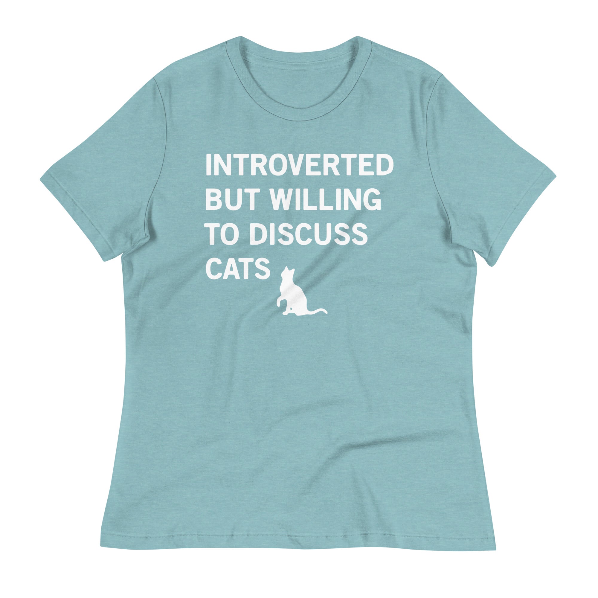 Introverted But Willing To Discuss Cats Women's Signature Tee