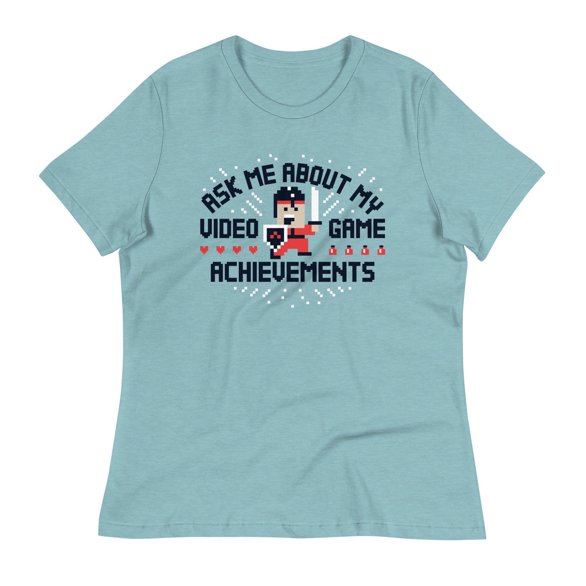Ask Me About My Video Game Achievements Women's Signature Tee