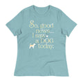 So Good News I Saw A Dog Today Women's Signature Tee