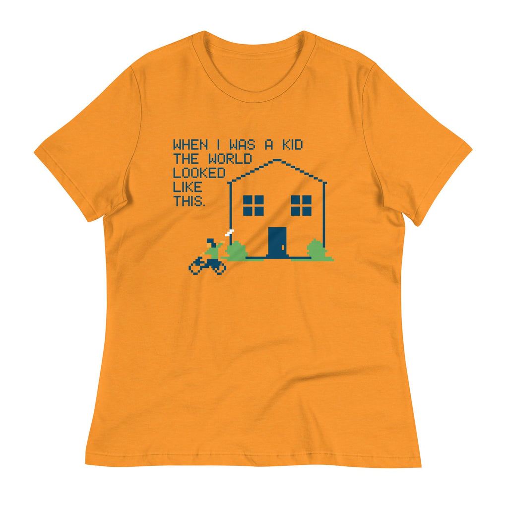 When I Was A Kid The World Women's Signature Tee