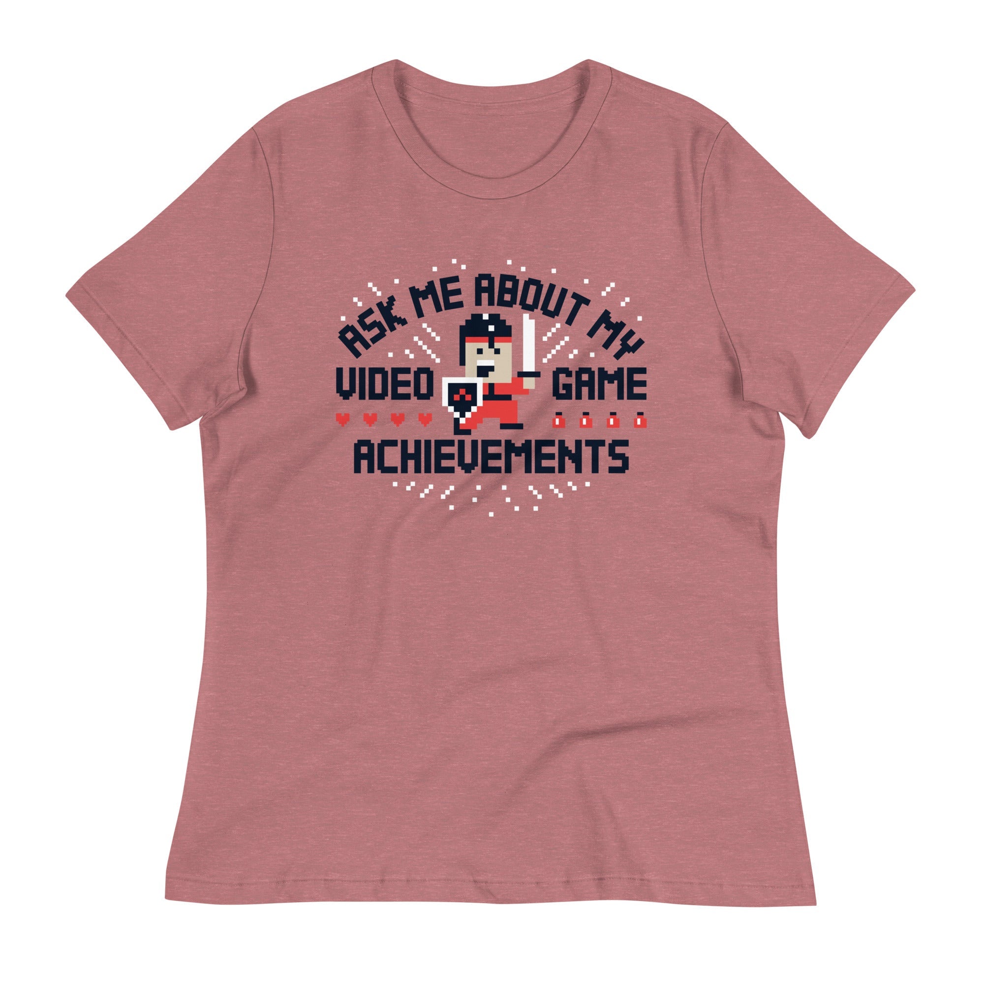 Ask Me About My Video Game Achievements Women's Signature Tee