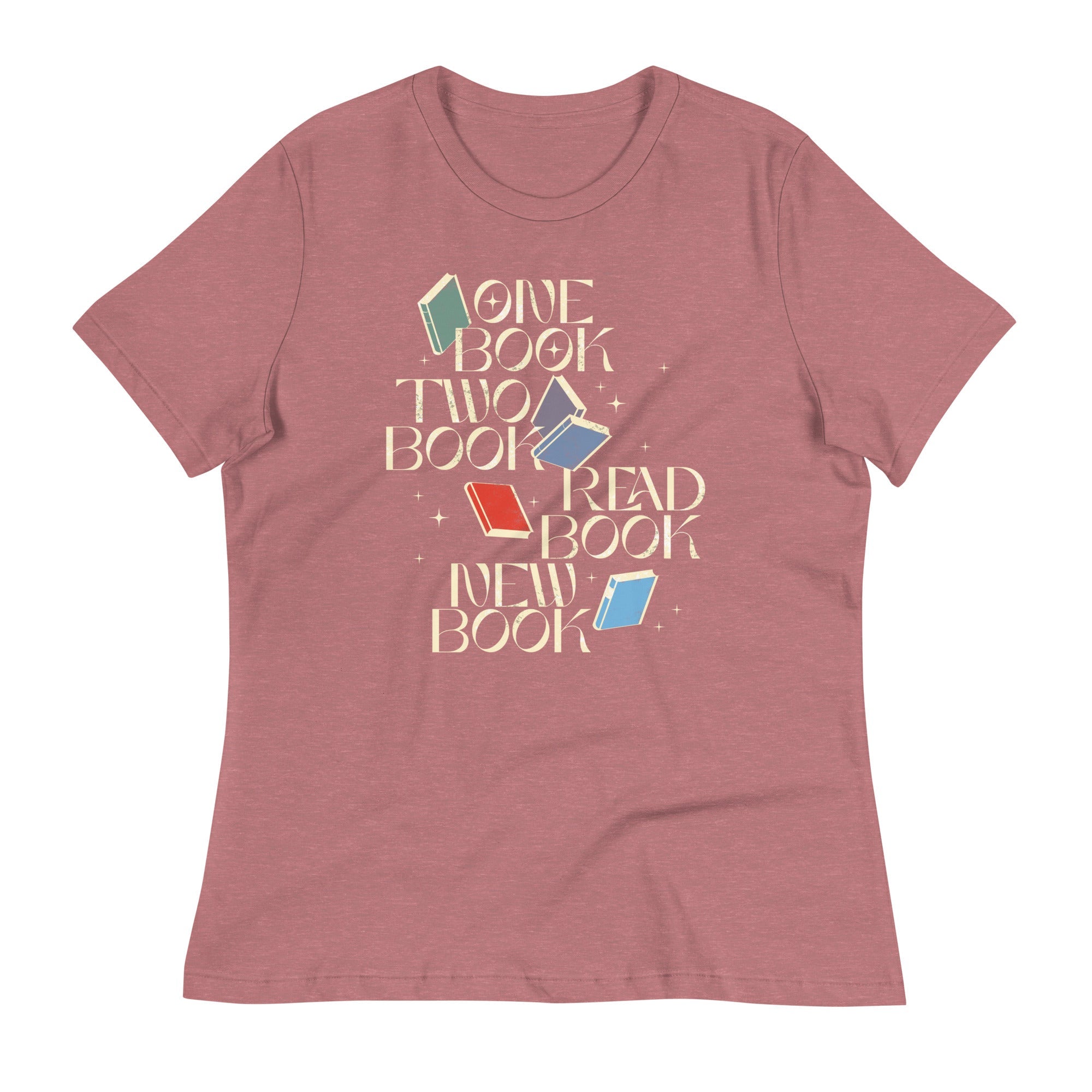 One Book Two Book Read Book New Book Women's Signature Tee