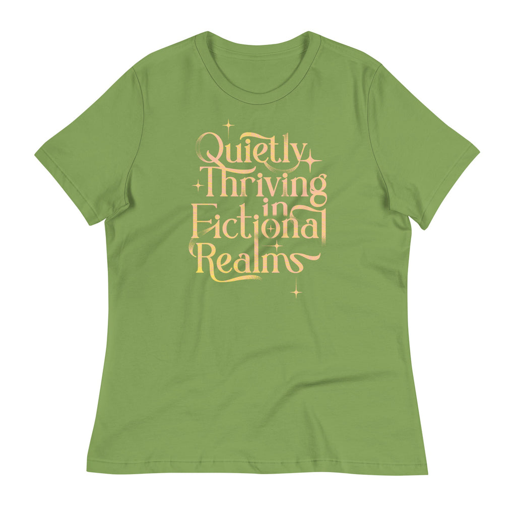 Quietly Thriving In Fictional Realms Women's Signature Tee