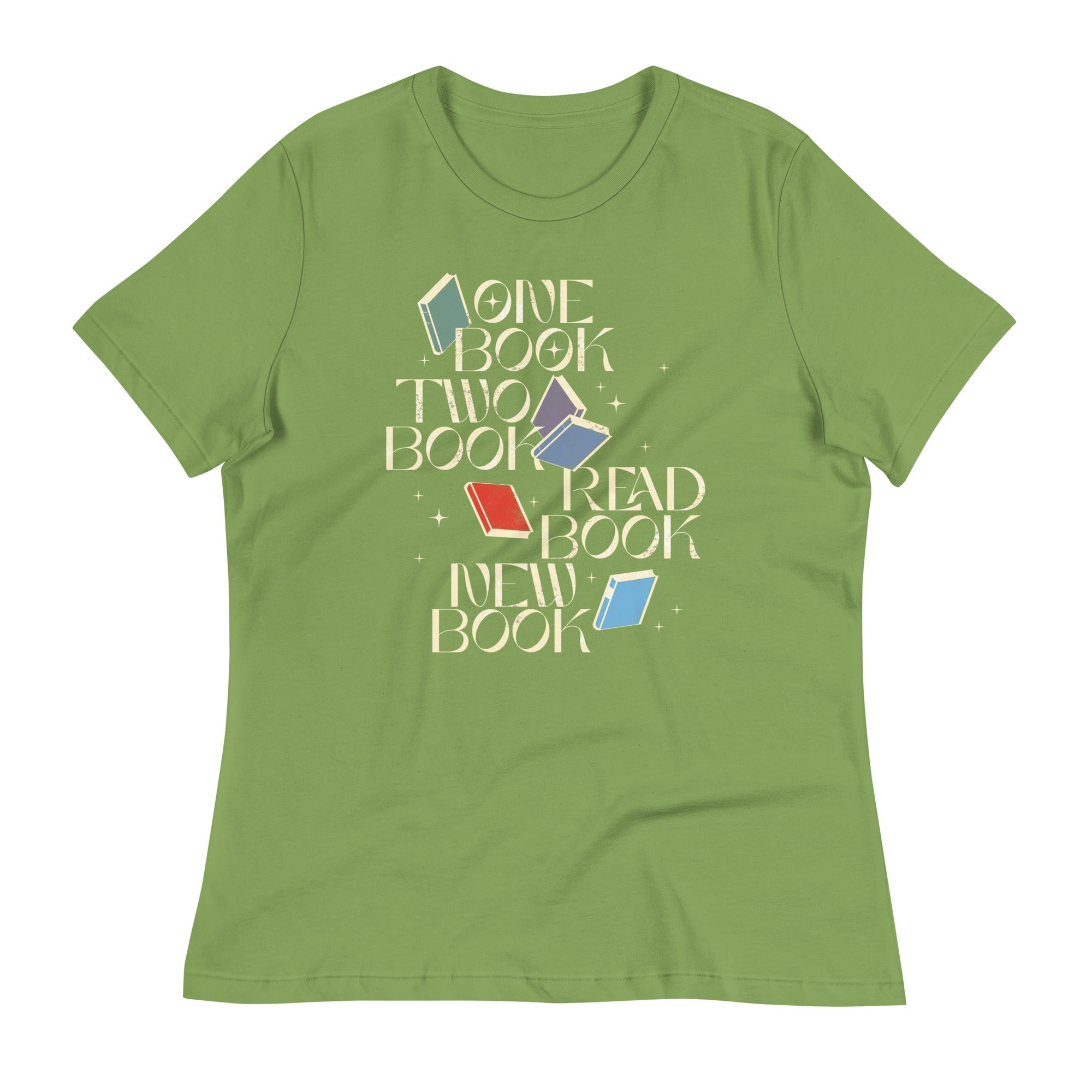 One Book Two Book Read Book New Book Women's Signature Tee