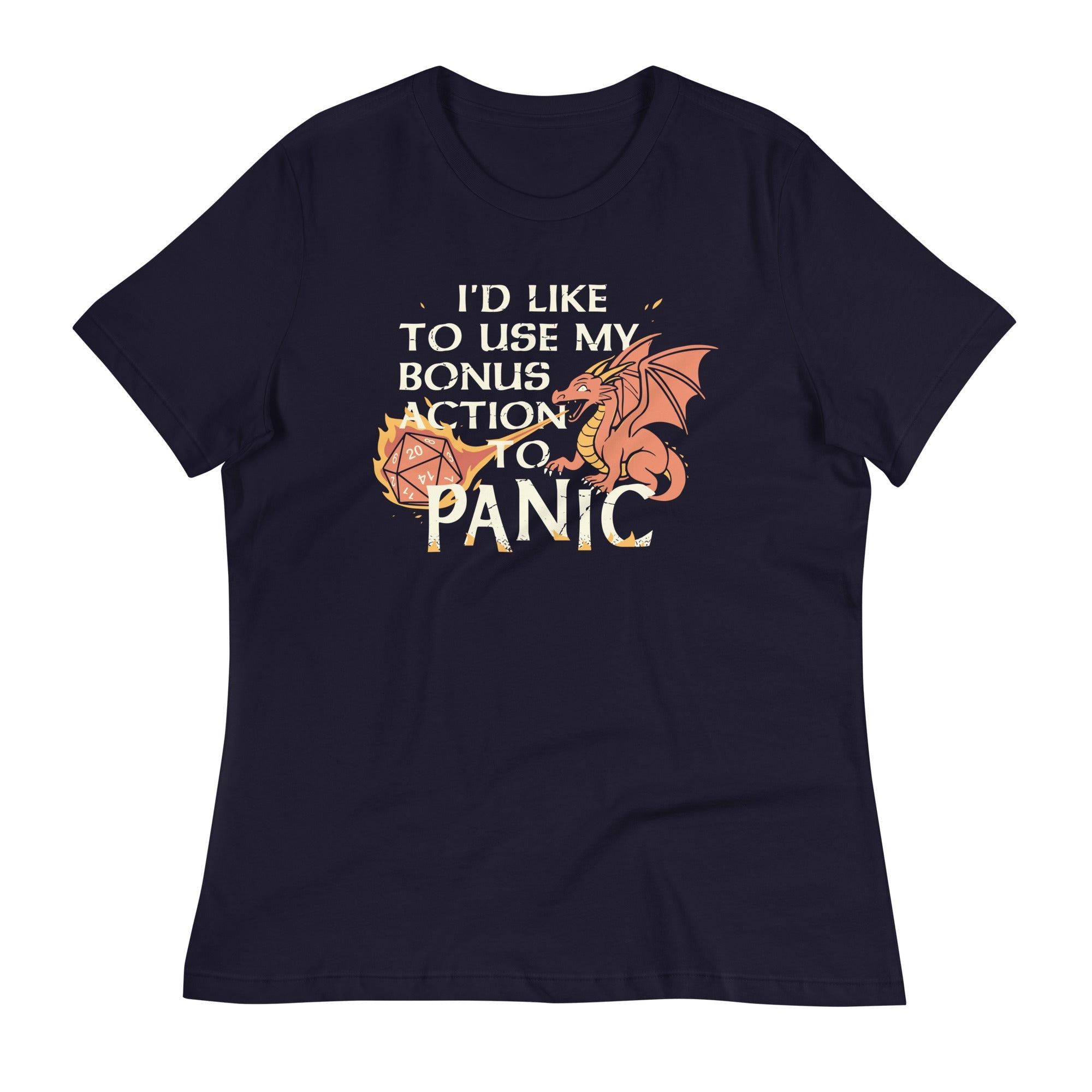 I'd Like To Use My Bonus Action To Panic Women's Signature Tee