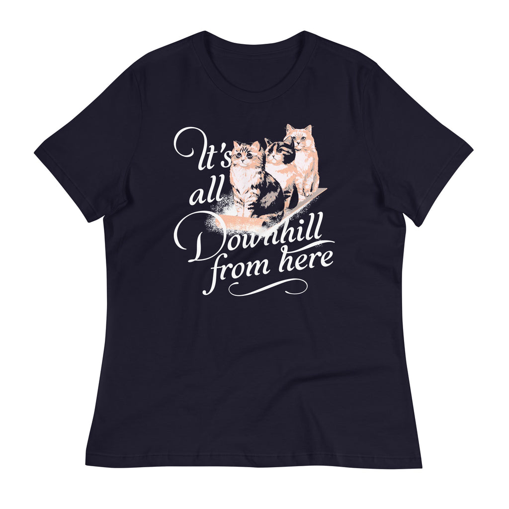 It's All Downhill From Here Women's Signature Tee
