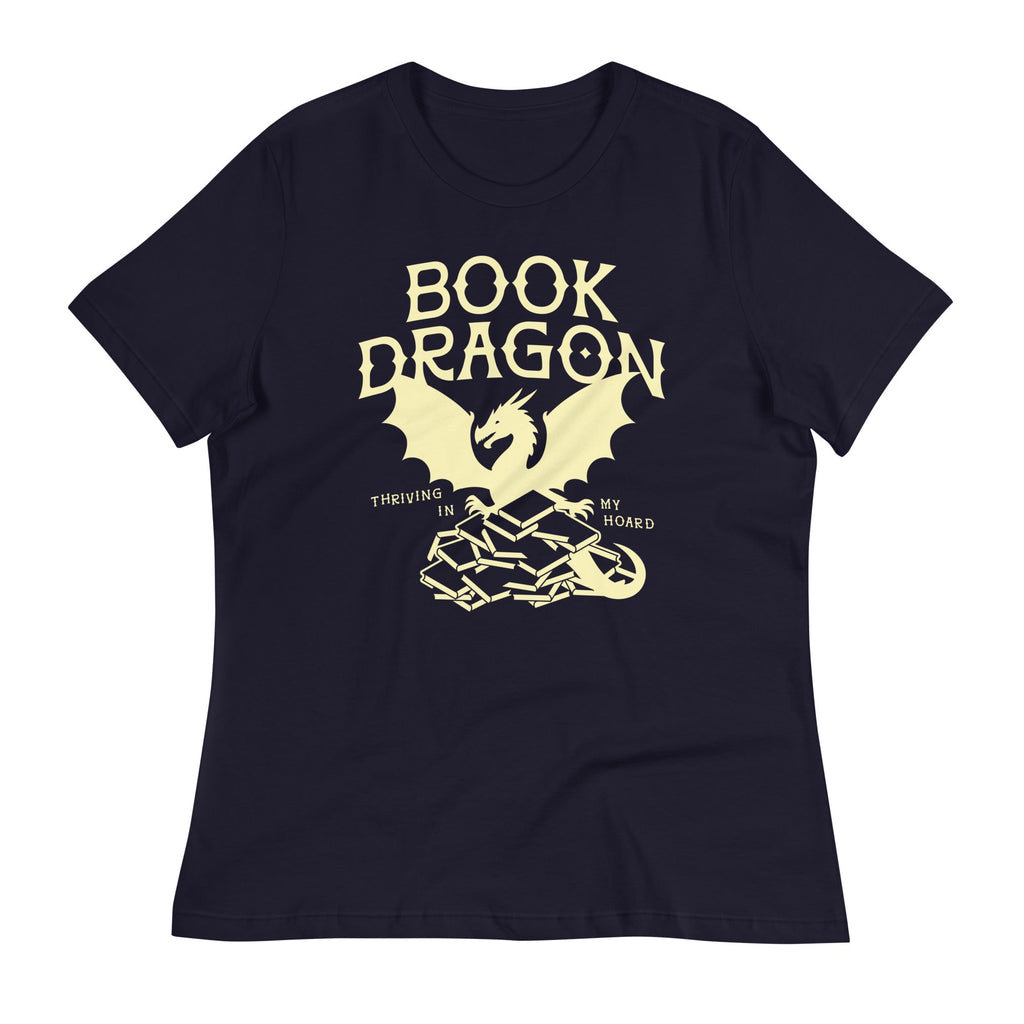 Book Dragon Thriving In My Hoard Women's Signature Tee