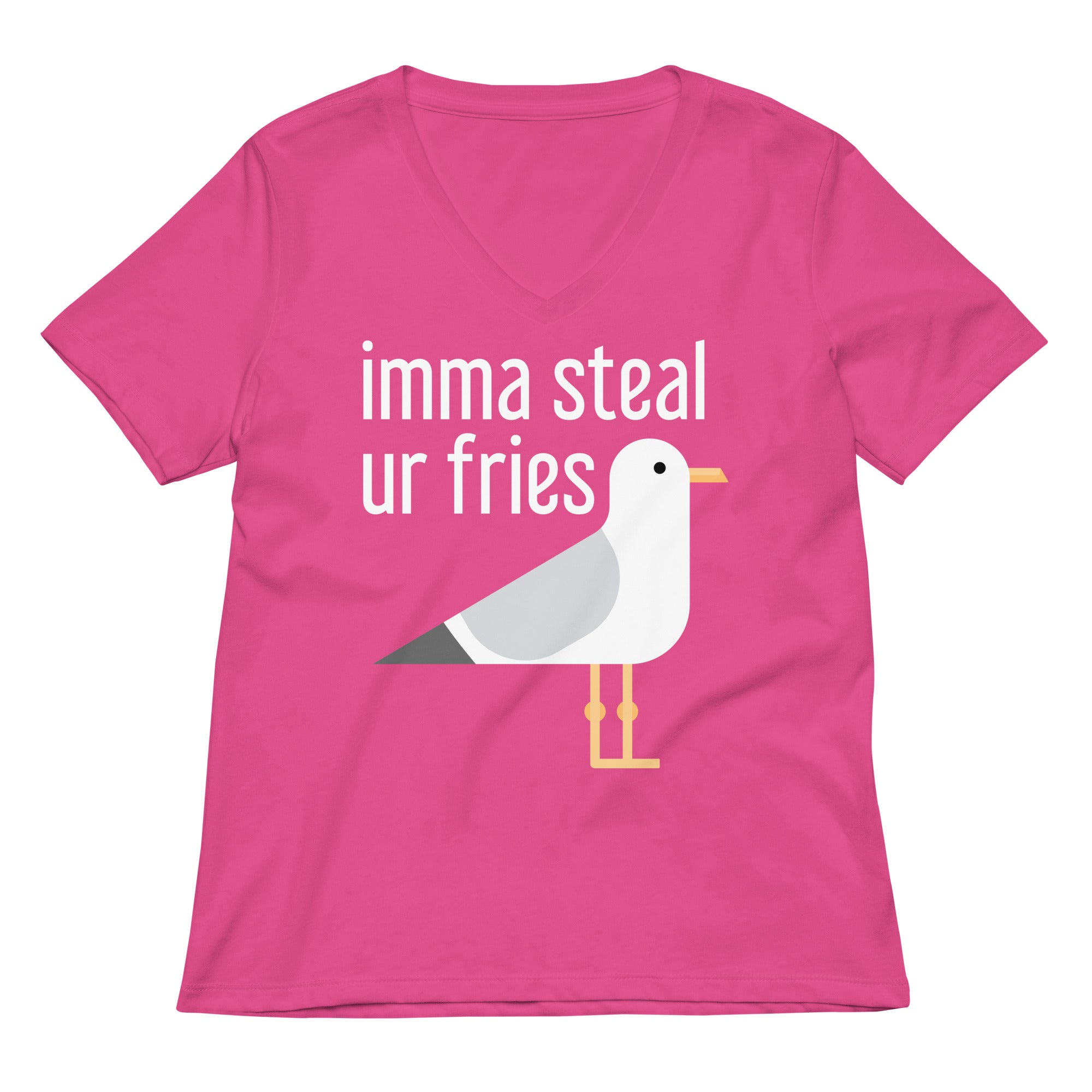 Imma Steal Ur Fries Women's V-Neck Tee