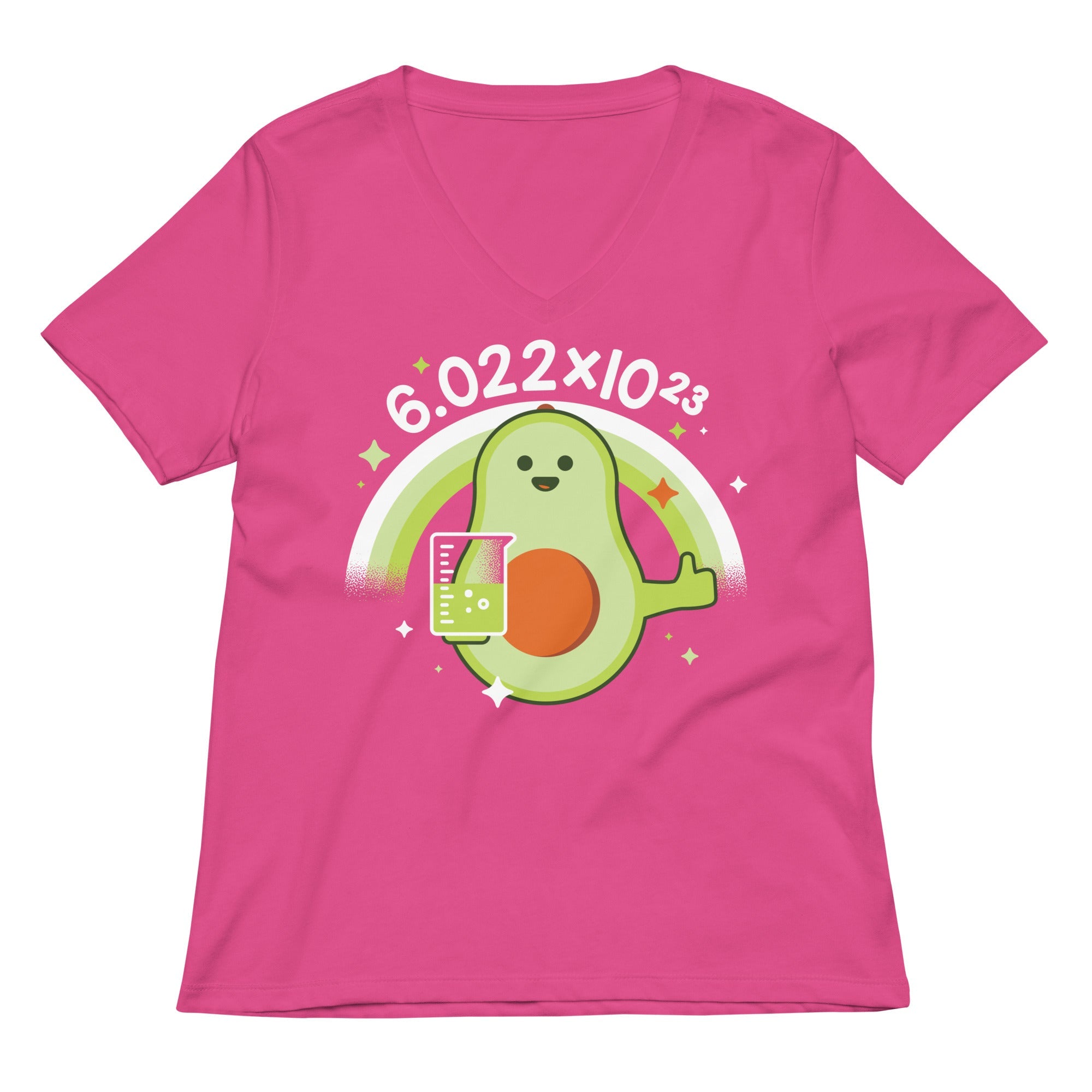 Avogadro's Number Women's V-Neck Tee