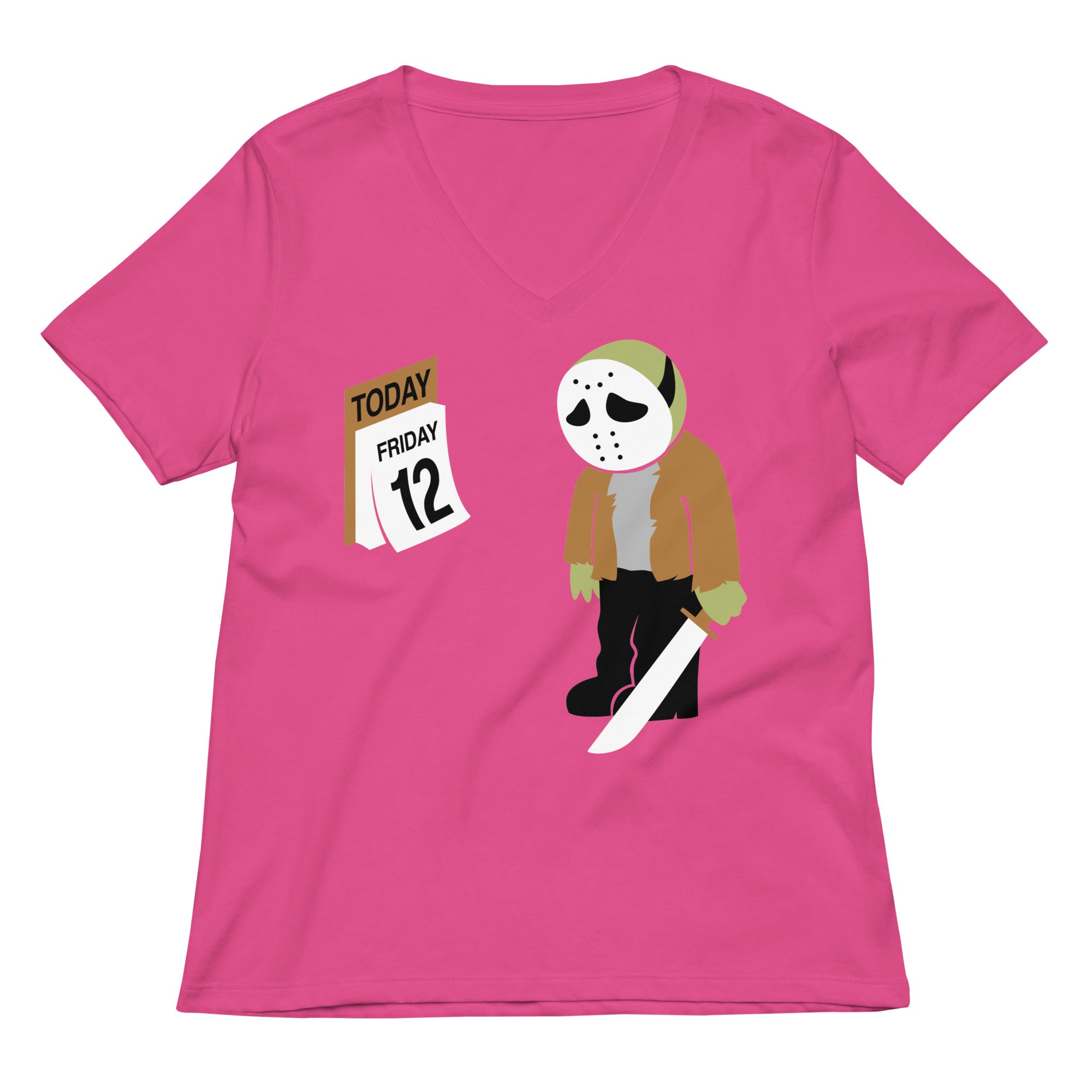 Friday the 12th Women's V-Neck Tee