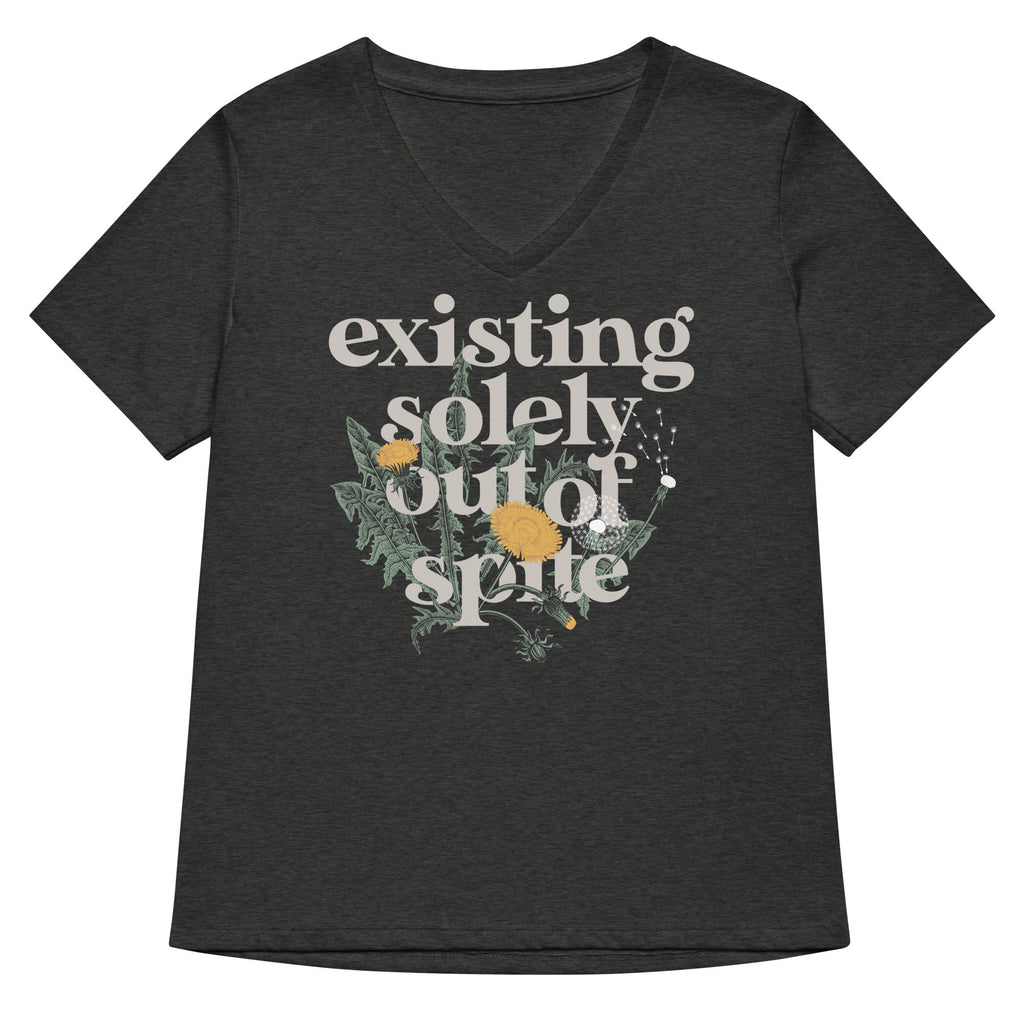 Existing Solely Out Of Spite Women's V-Neck Tee
