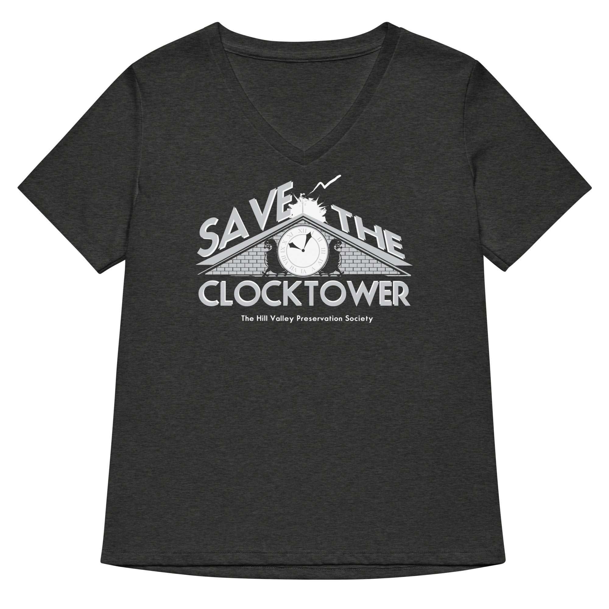 Save The Clocktower Women's V-Neck Tee