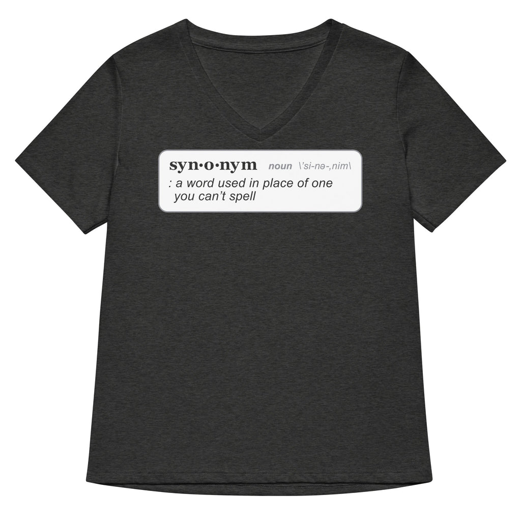Synonym Definition Women's V-Neck Tee