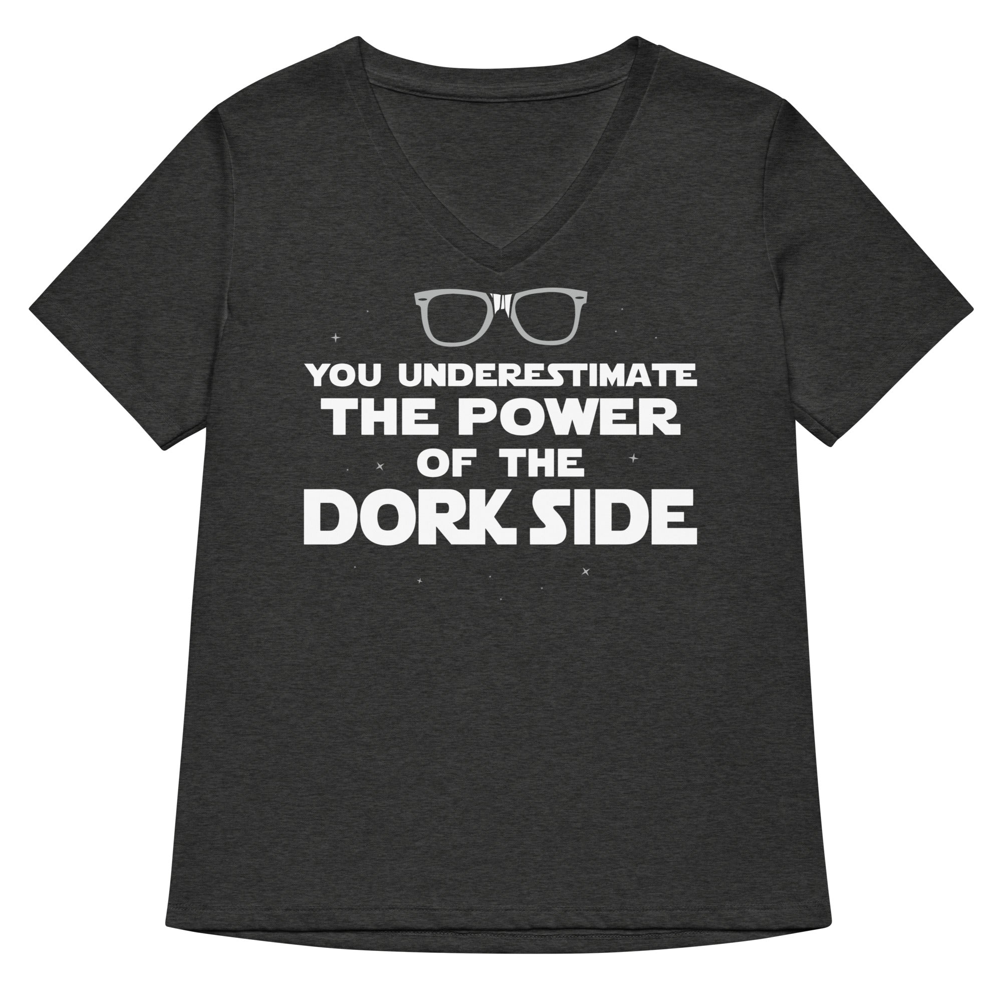 The Power Of The Dork Side Women's V-Neck Tee