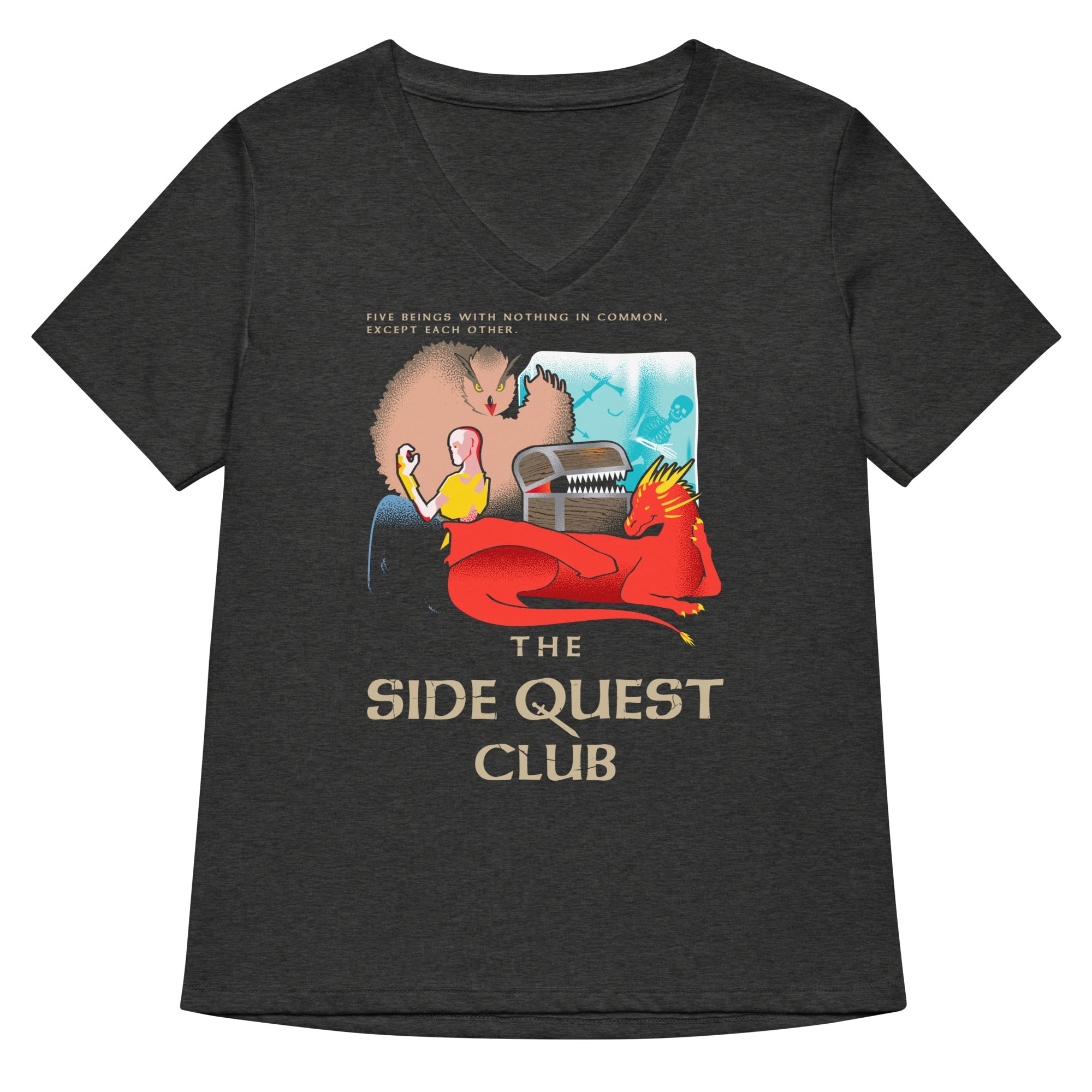 The Side Quest Club Women's V-Neck Tee