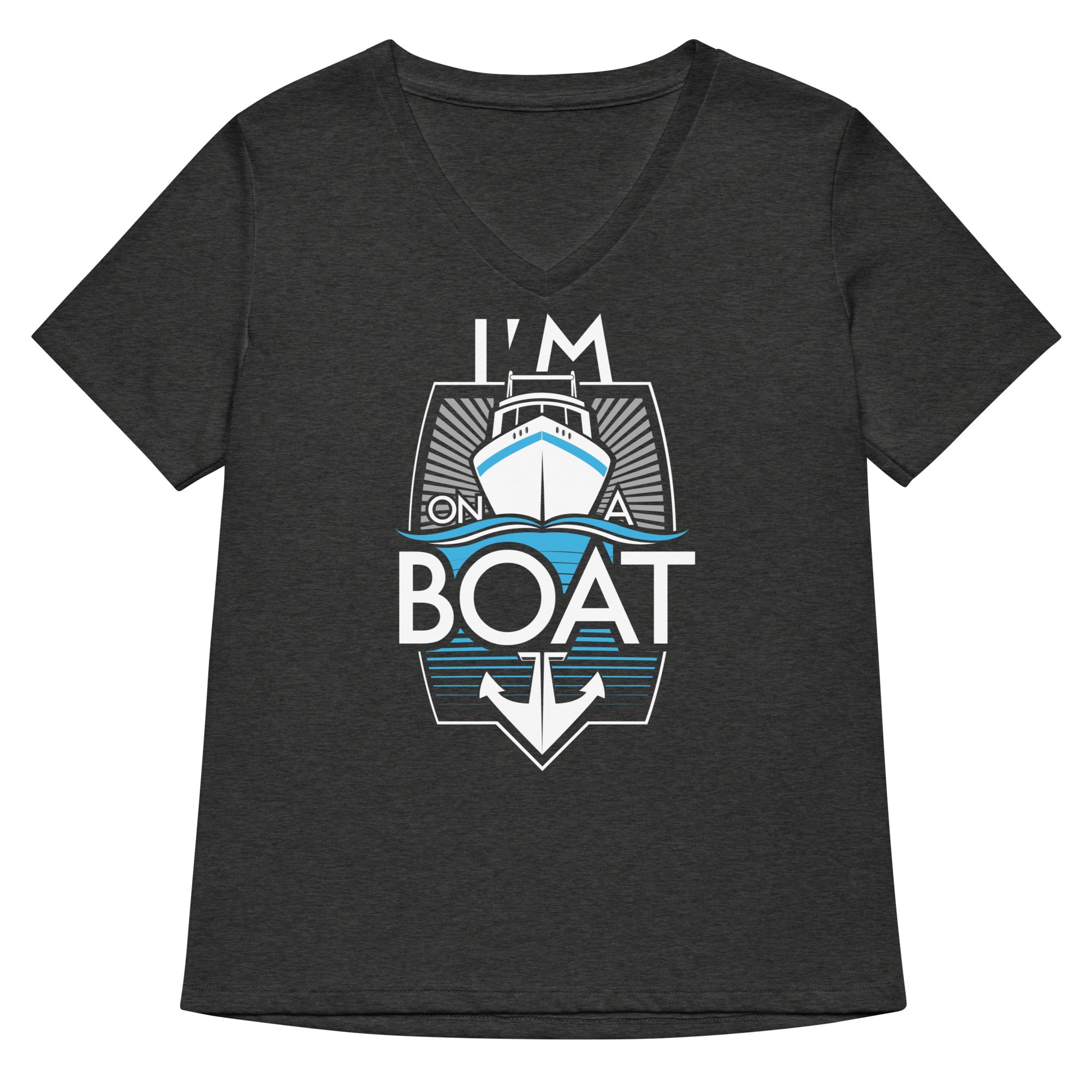 I'm On A Boat Women's V-Neck Tee