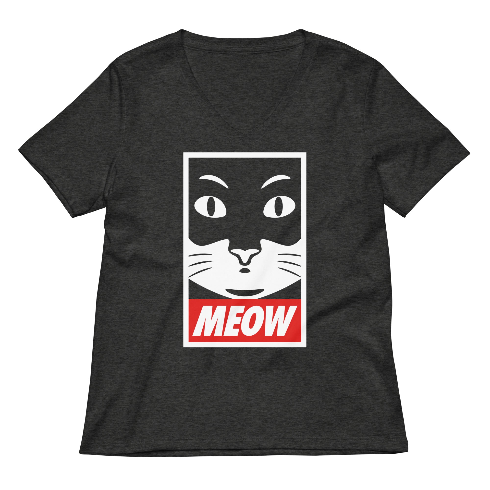 Meow Women's V-Neck Tee