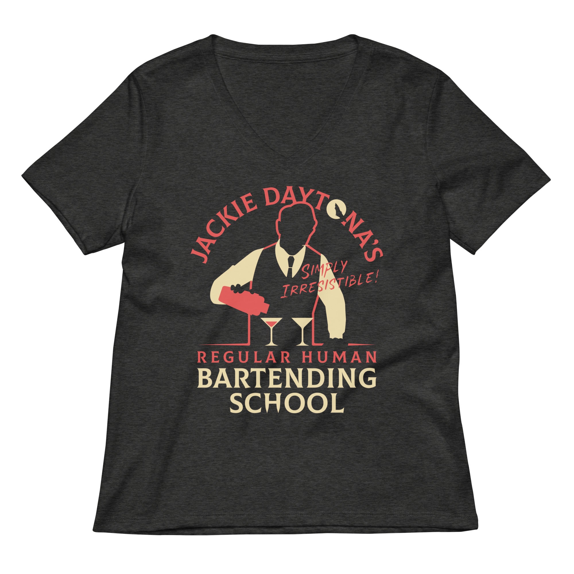 Regular Human Bartending School Women's V-Neck Tee