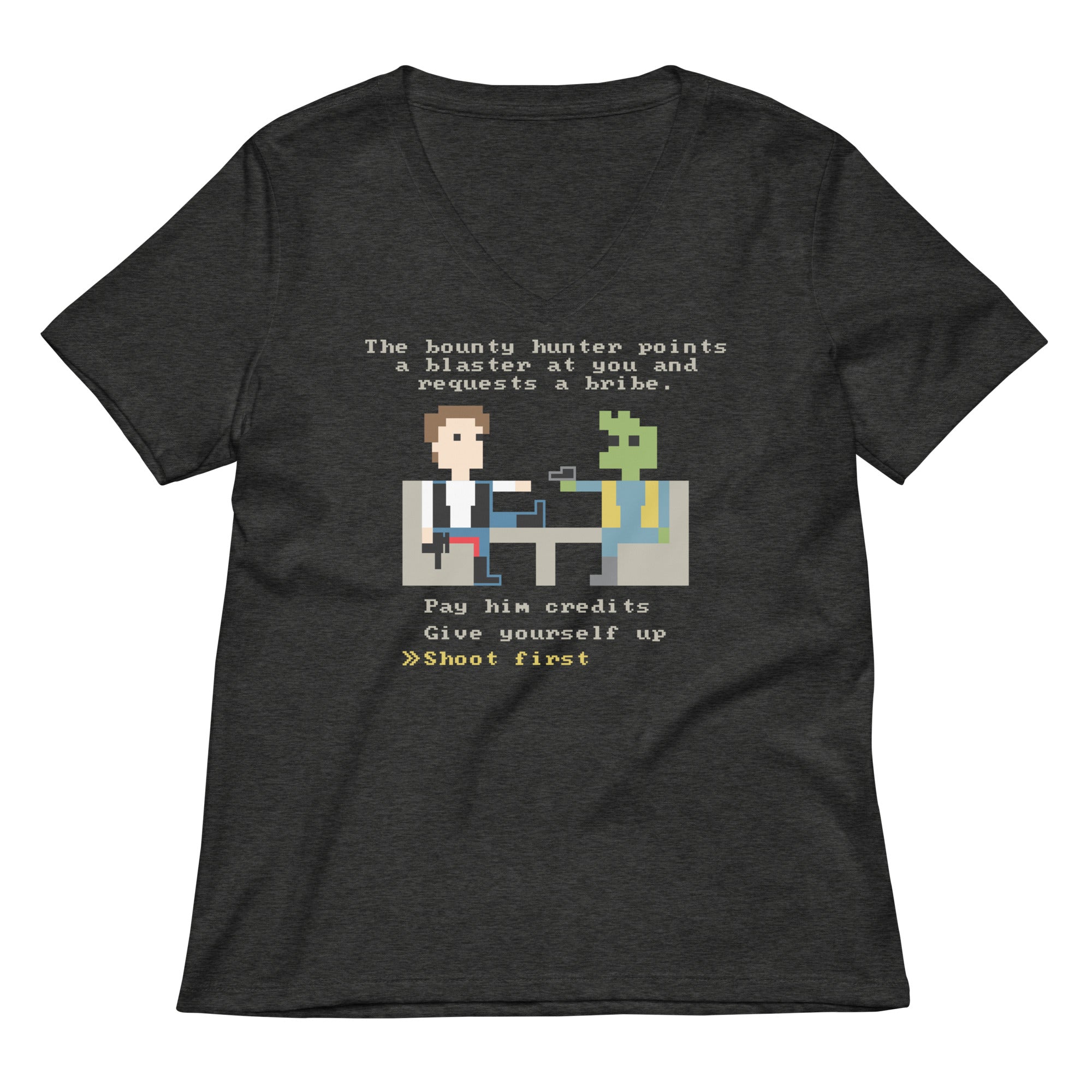 The Bounty Hunter Women's V-Neck Tee