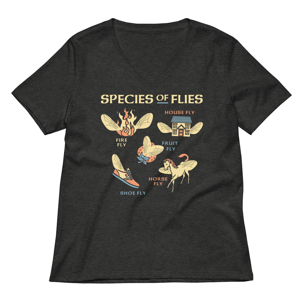 Species Of Flies Women's V-Neck Tee