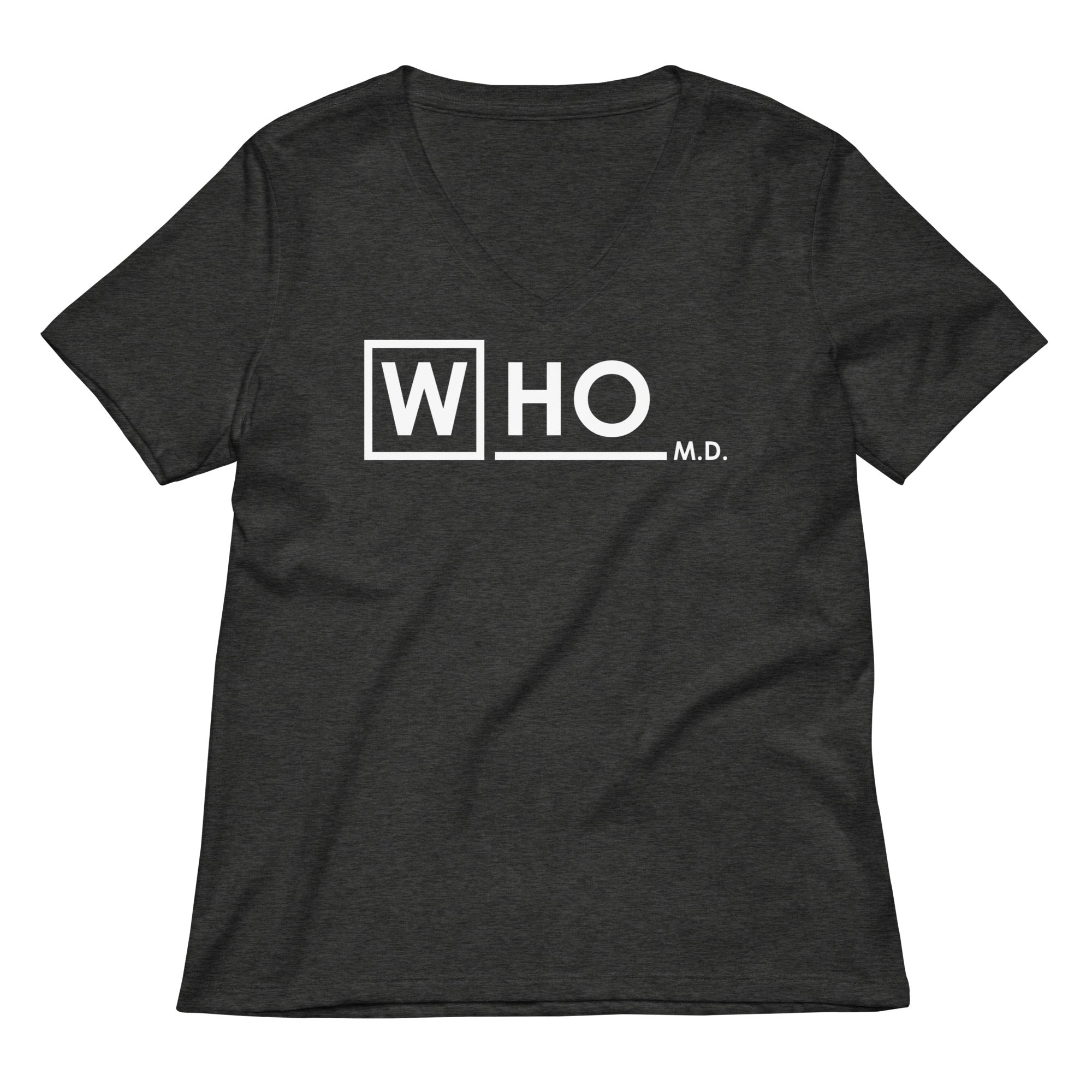 Who MD Women's V-Neck Tee