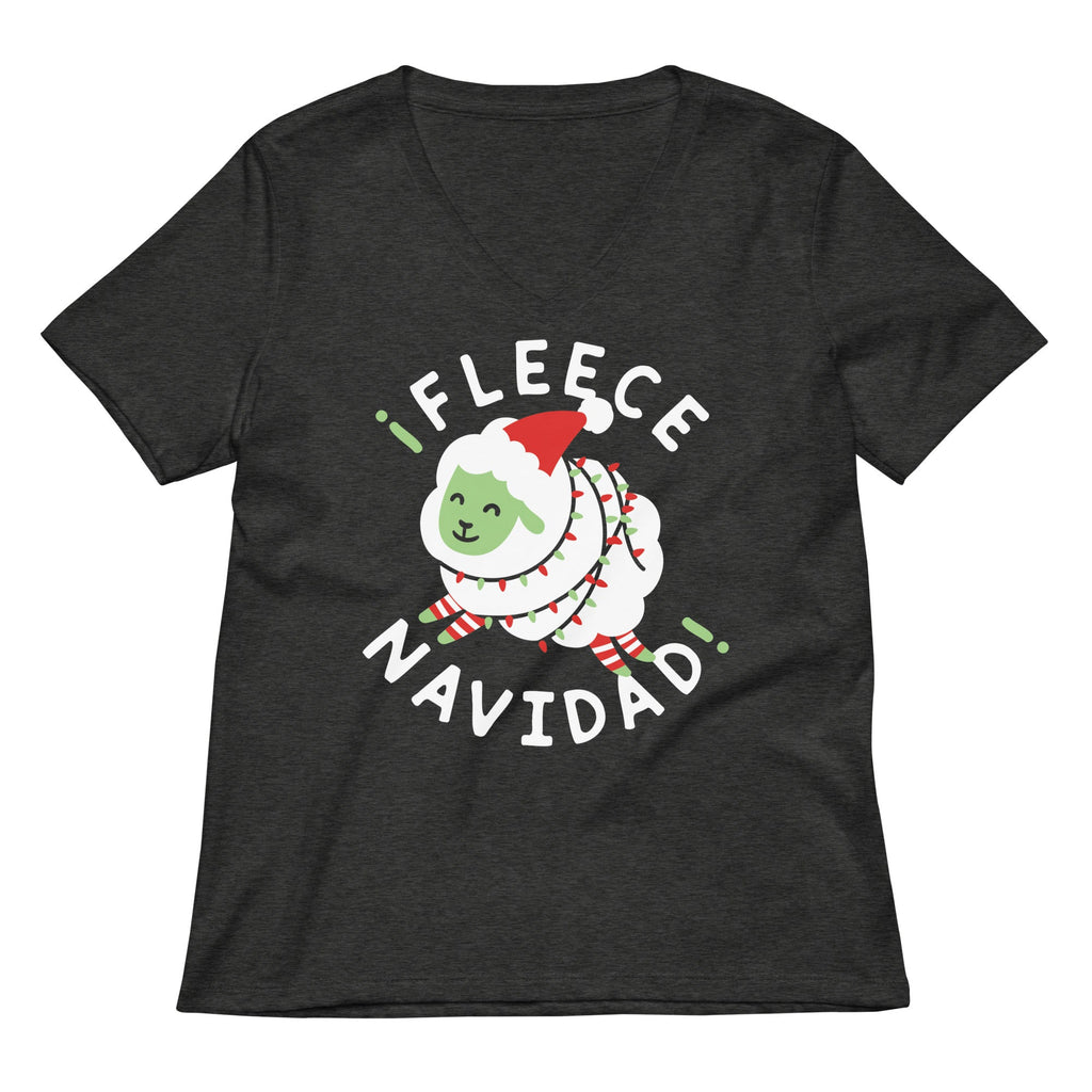 ¡Fleece Navidad! Women's V-Neck Tee