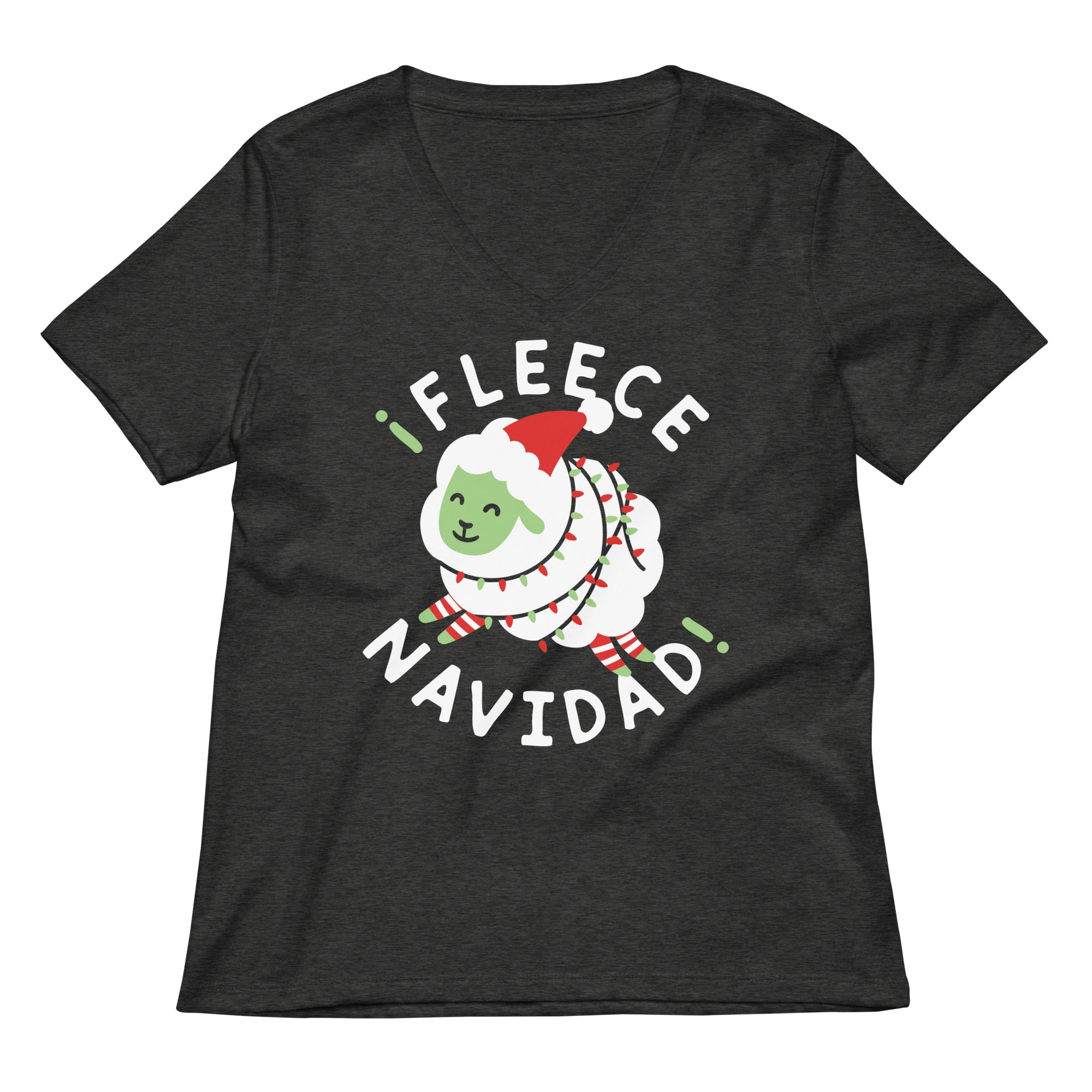 ¡Fleece Navidad! Women's V-Neck Tee