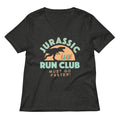 Jurassic Run Club Women's V-Neck Tee