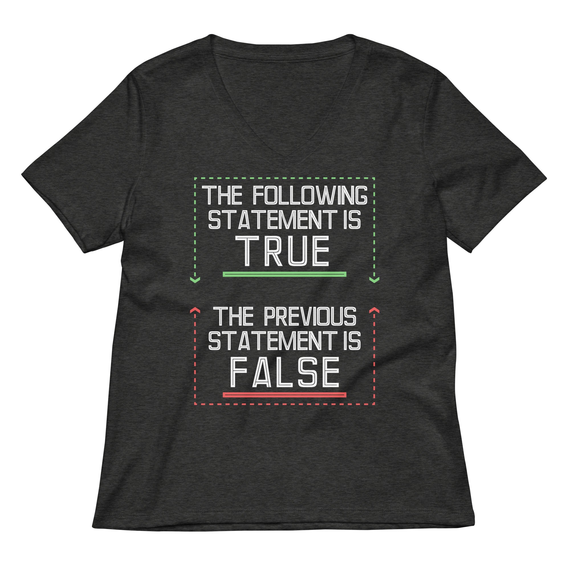 The Following Statement Is True Women's V-Neck Tee