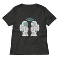 Space Sneeze Women's V-Neck Tee