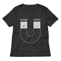 Stay Positive Women's V-Neck Tee