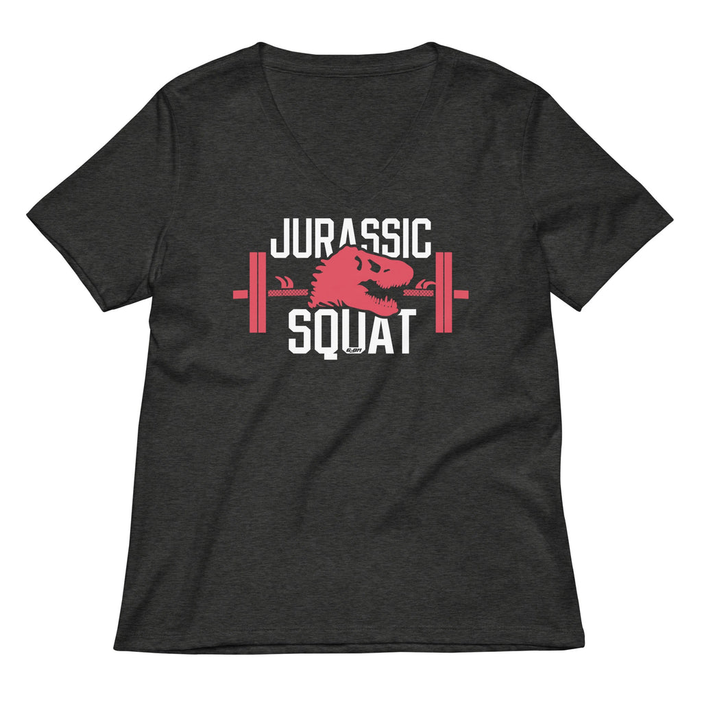 Jurassic Squat Women's V-Neck Tee