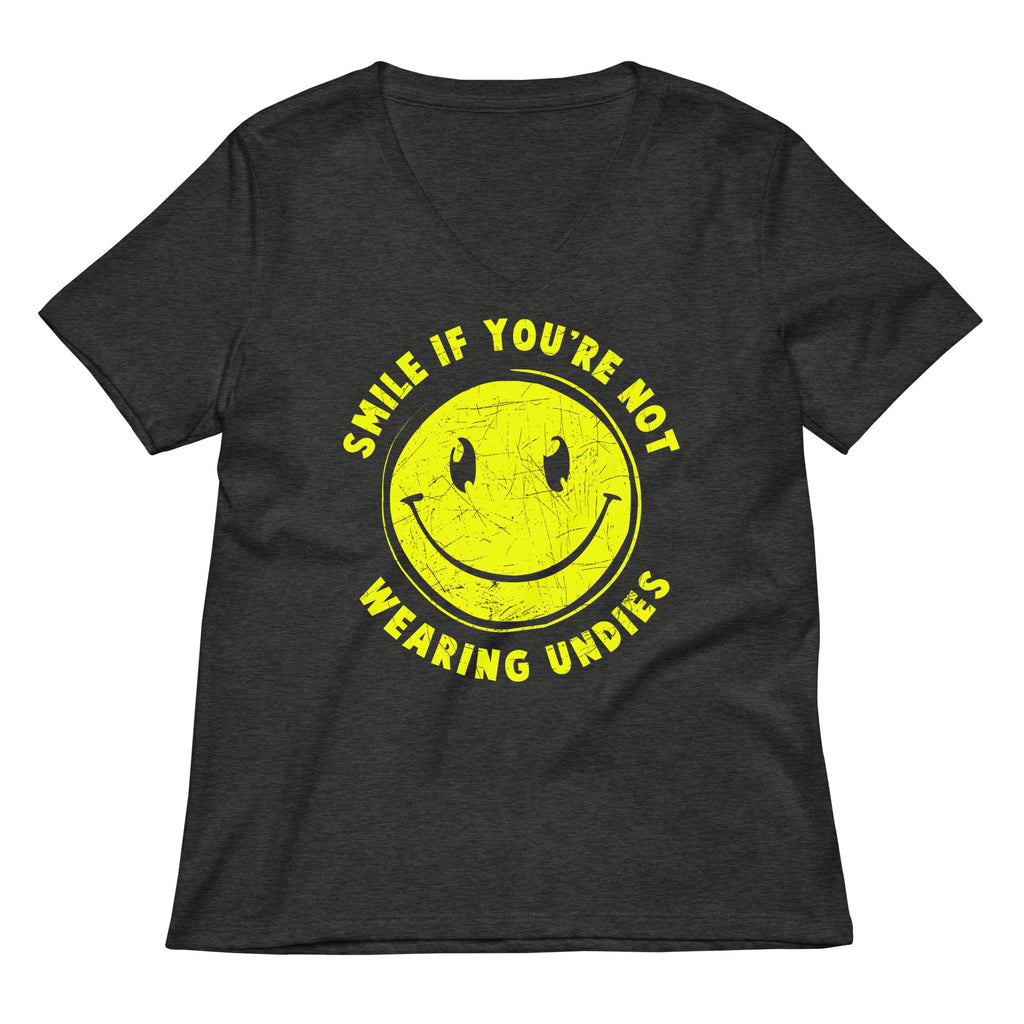 Smile For No Undies Women's V-Neck Tee