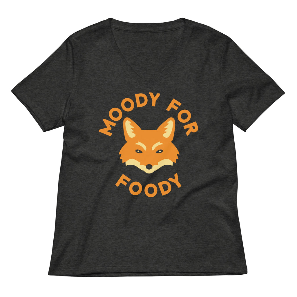 Moody For Foody Women's V-Neck Tee