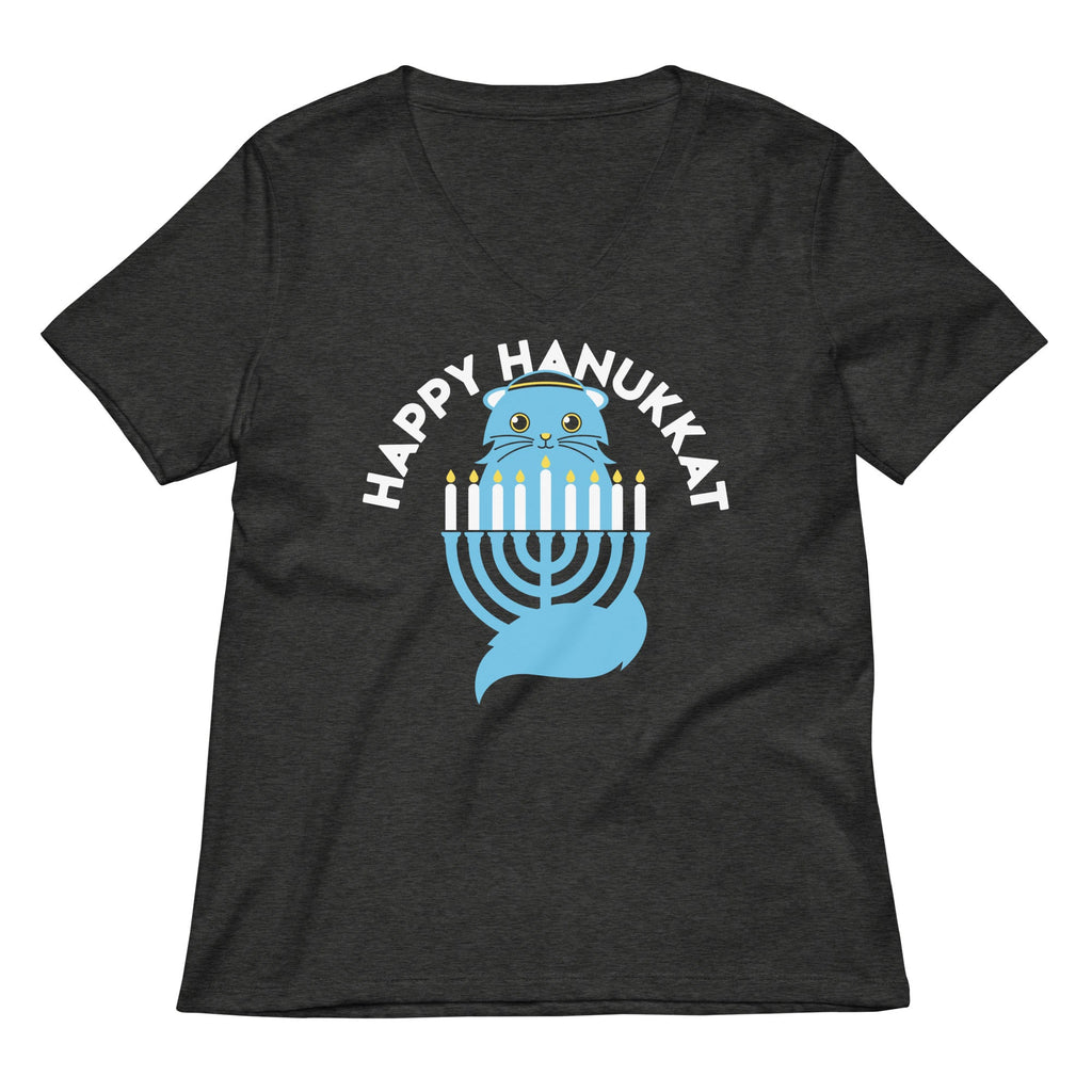 Happy Hanukkat Women's V-Neck Tee