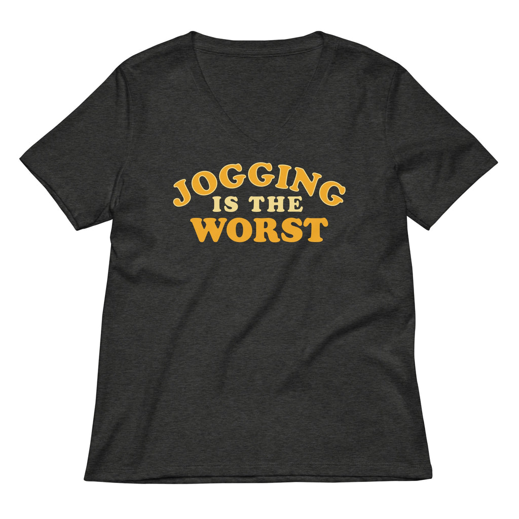 Jogging Is The Worst Women's V-Neck Tee