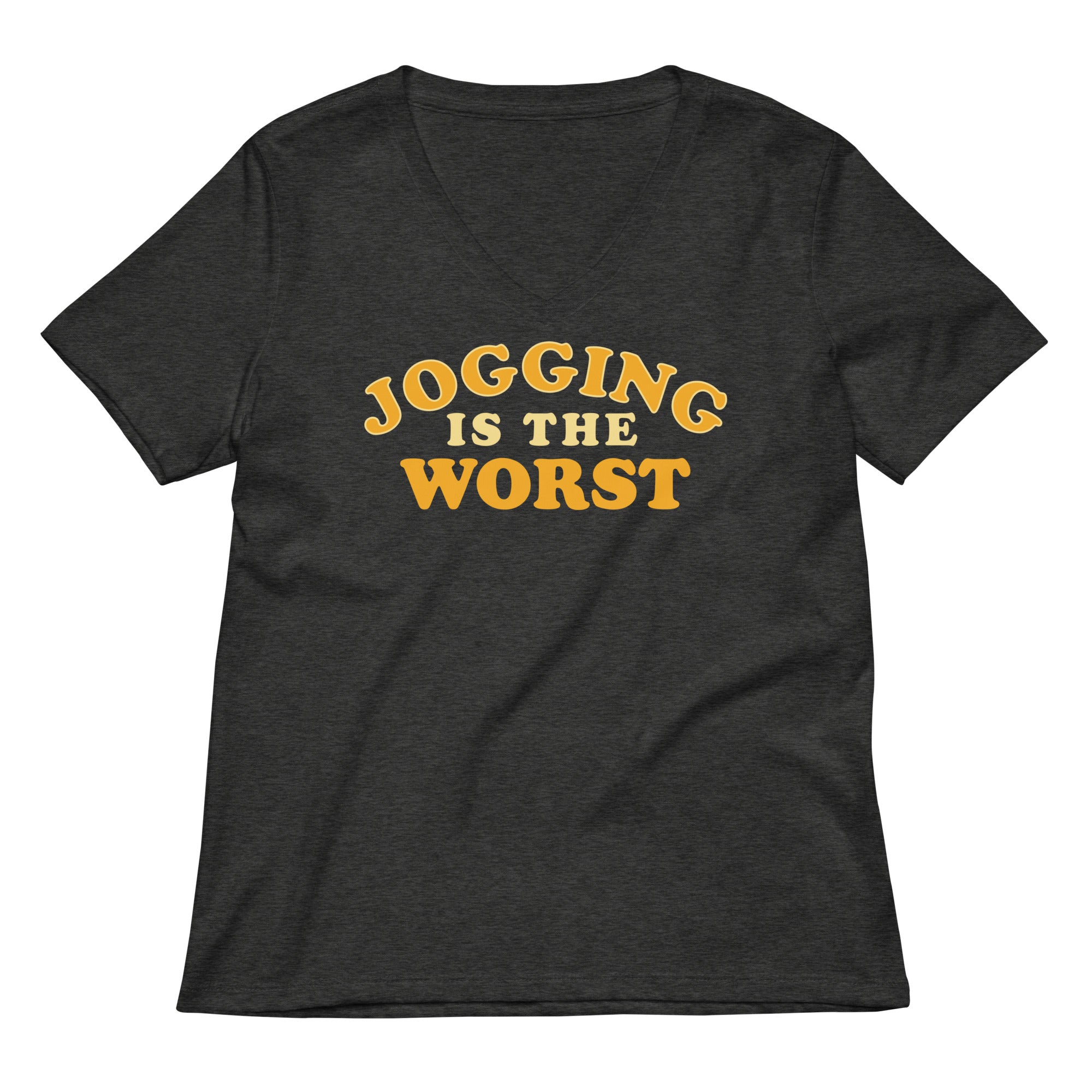Jogging Is The Worst Women's V-Neck Tee